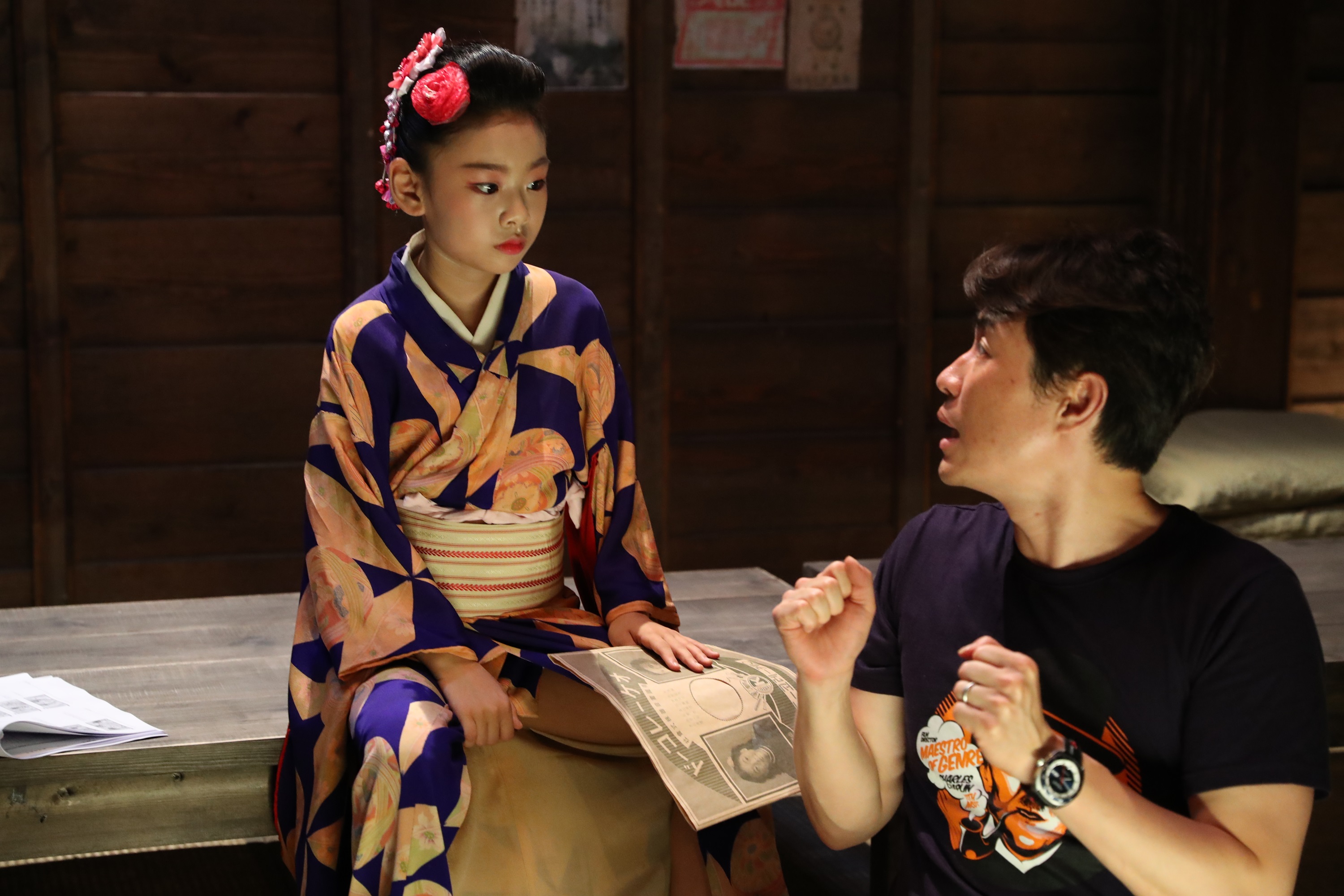 在柳昇完導演（右）眼中，金秀晏是「猶如寶石存在般」的演員。