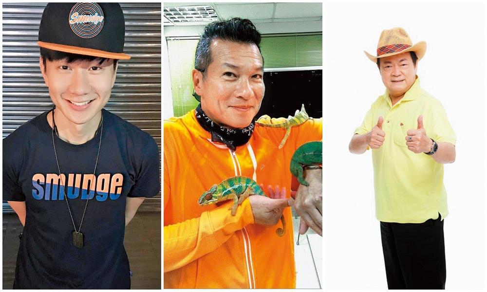 不只納豆,林俊傑(左起)、黃仲崑及劉福助都曾被目擊一次和兩個妹子出遊。(翻攝網路)