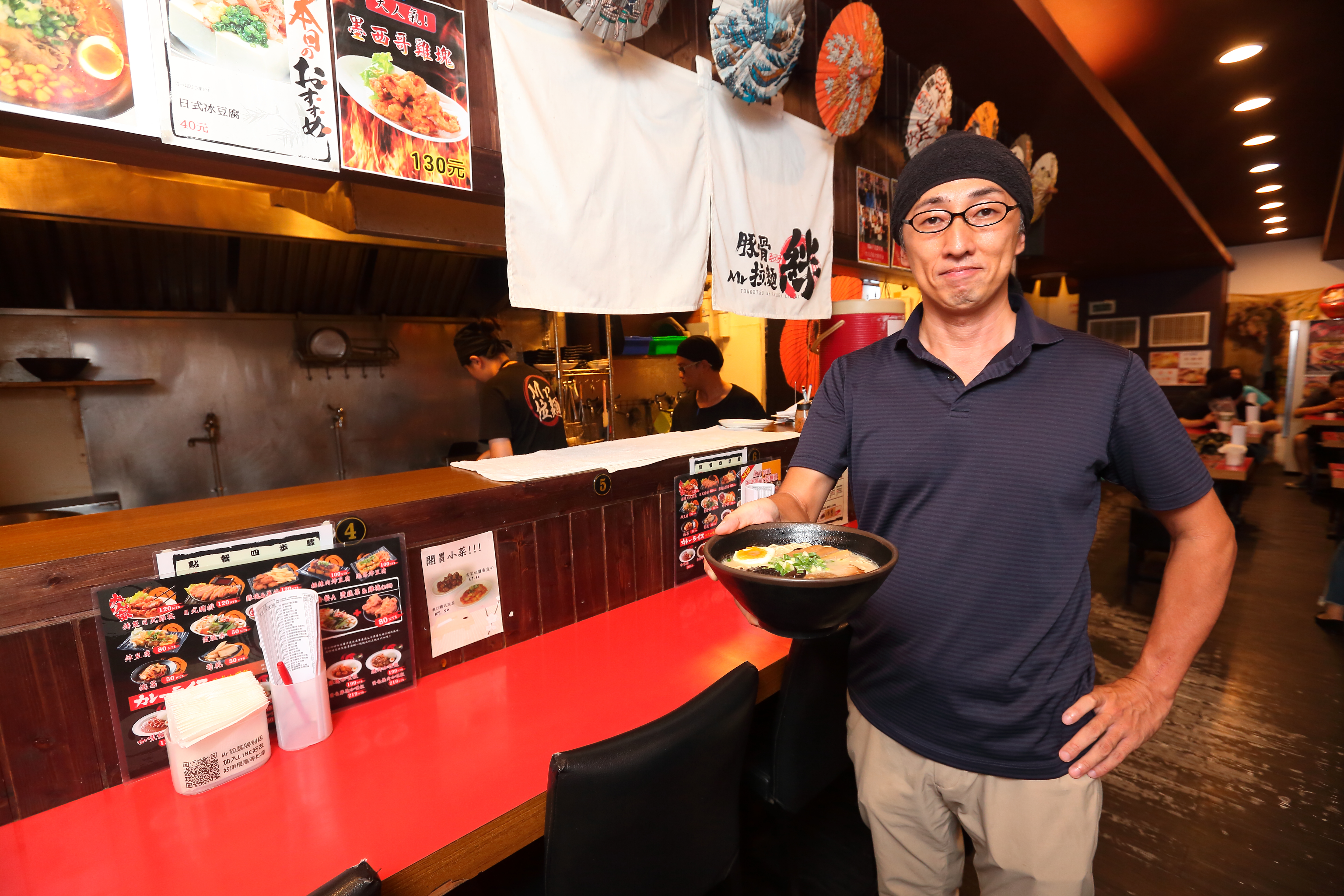 近2年移居台南的野崎孝男，最愛台南食物的甜滋味。