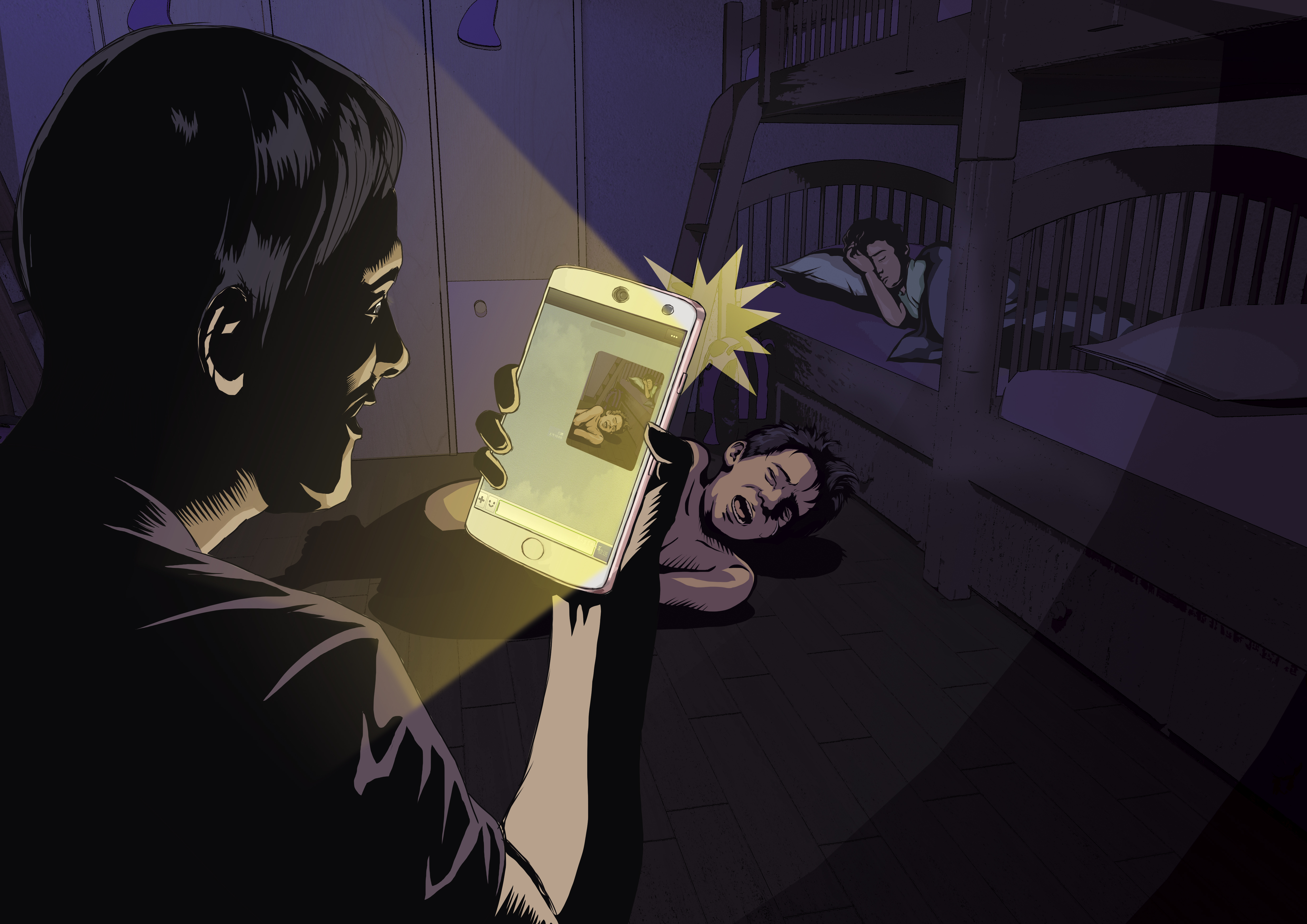 變態輔導員性侵學童後,還將精液抹在被害人臉上再拍照,甚至將照片流出供他人觀看。