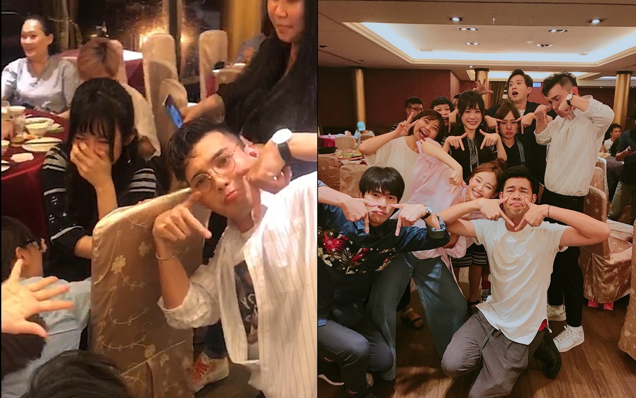 吳心緹在殺青酒大哭，嚇得偉晉和邱鋒澤下跪哄她。