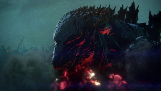 《GODZILLA 怪獸惑星》動畫電影塑造了不同以往的全新哥吉拉。（預告截圖）