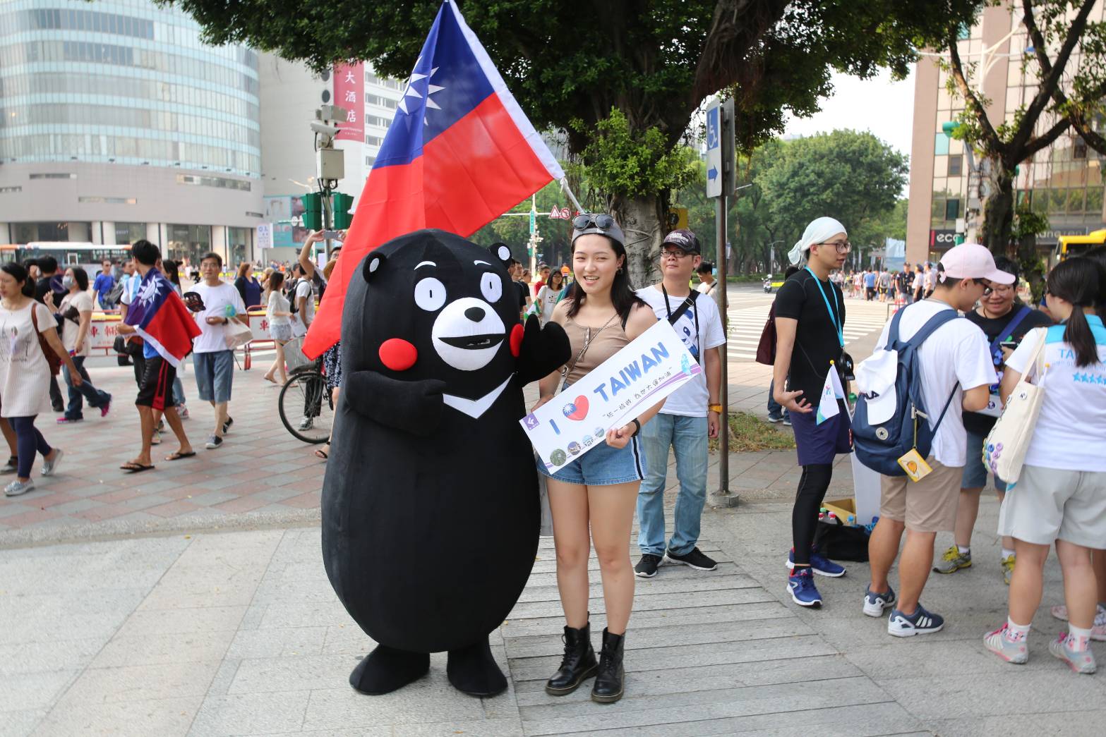 日本熊本熊來台支持世大運。
