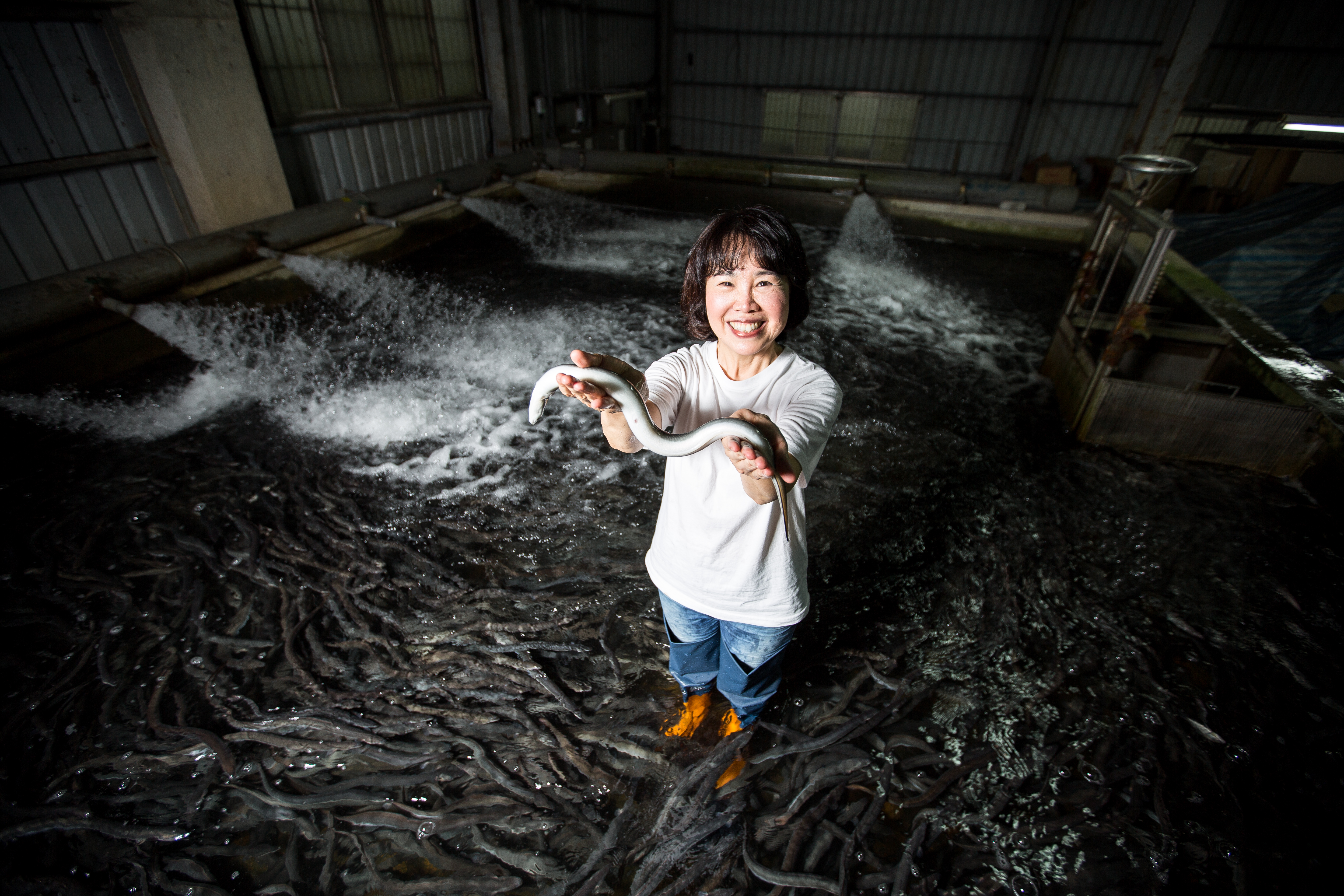 旺生企業董事長郭瓊英從事活鰻貿易逾40年，是全台排名數一數二的出口商，也是鰻魚界唯一的女老闆。