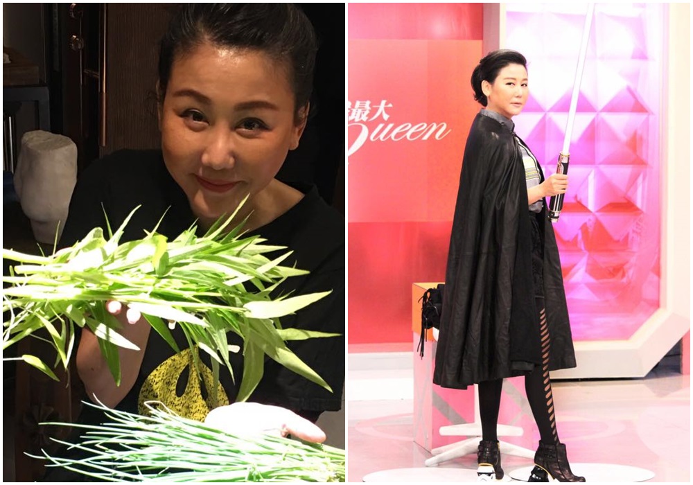 藍心湄近日自爆淋巴長腫瘤。