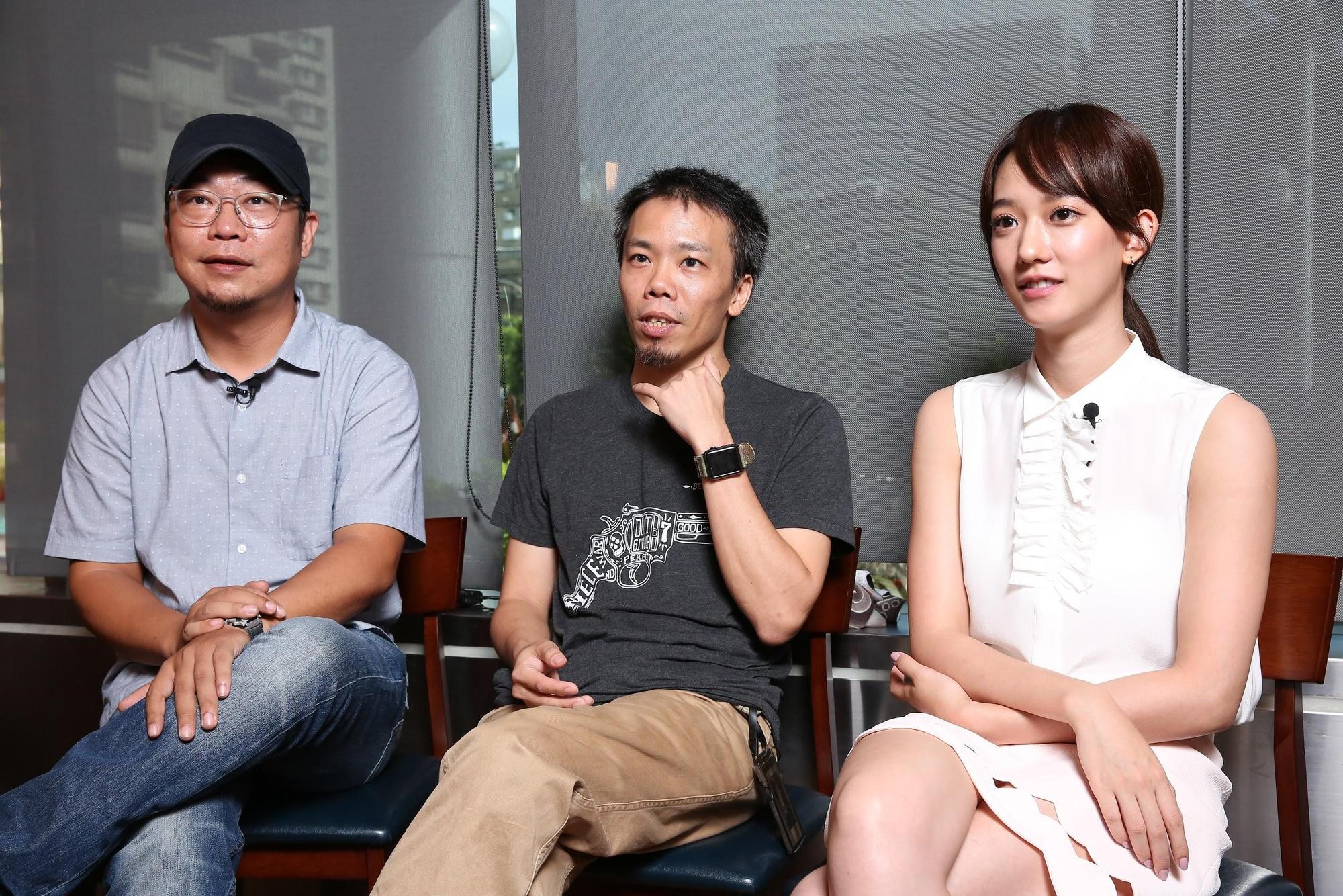 導演洪伯豪（左起）、蕭力修及演員孟耿如，暢談《麻醉2》拍攝的辛苦過程。