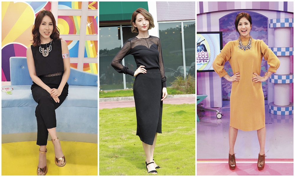 演藝圈有不少交往穩定的男女藝人放話狗年結婚，像是余苑綺（左起）、柯佳嬿及吳怡霈等。