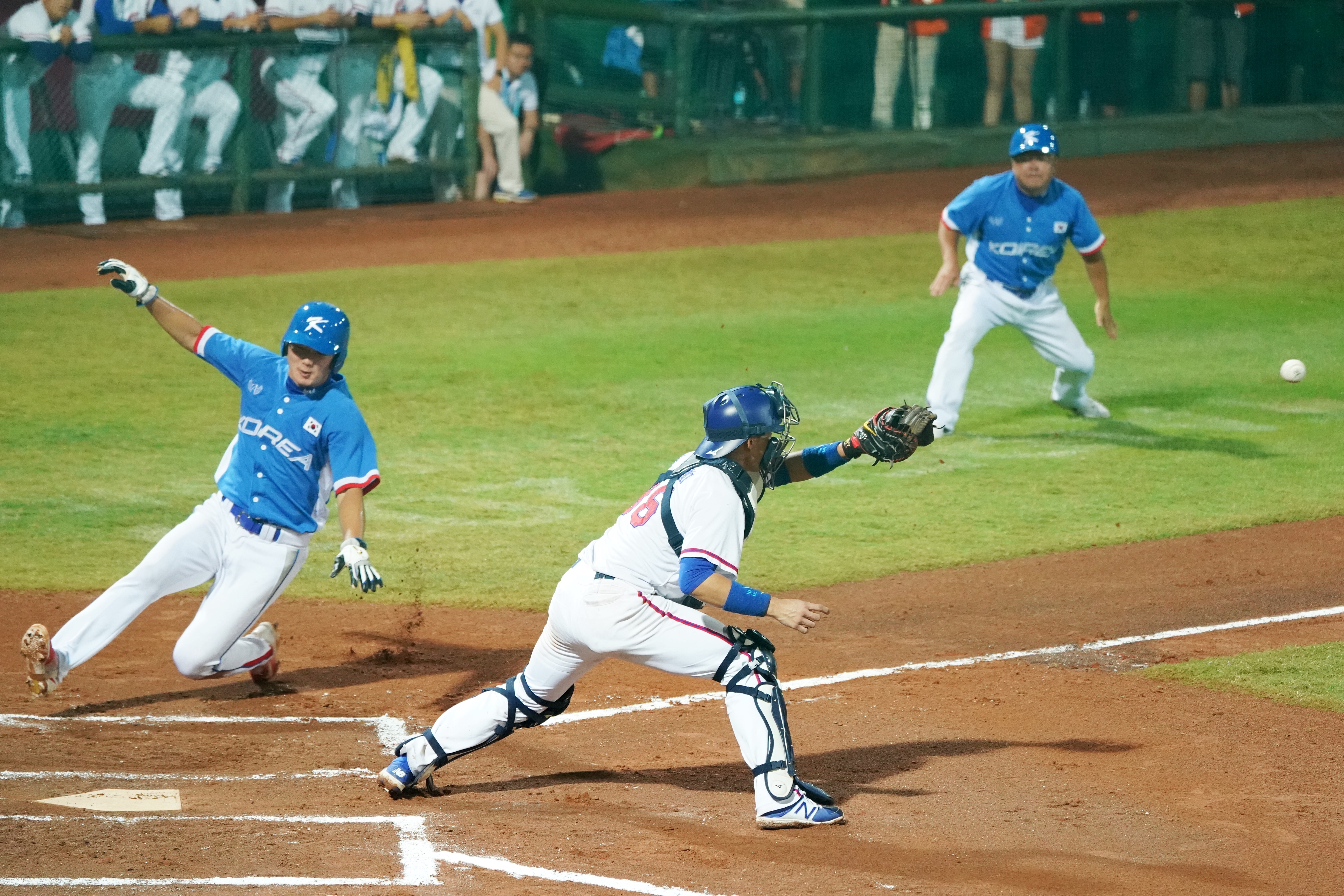 台灣出戰南韓，最終以3比6結束，無緣晉級4強賽。