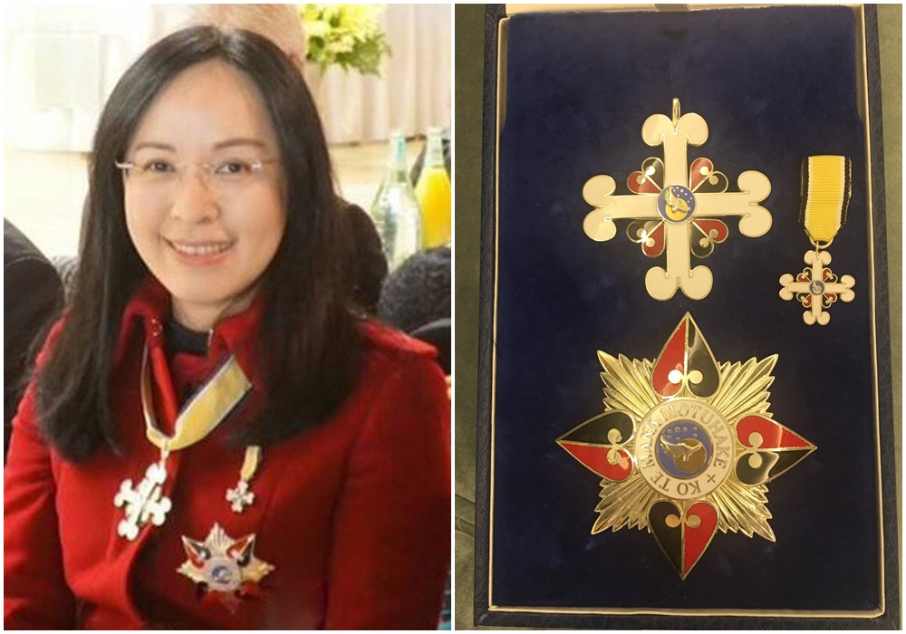 原住民立委陳瑩獲頒二級紐西蘭毛利皇室勳章。