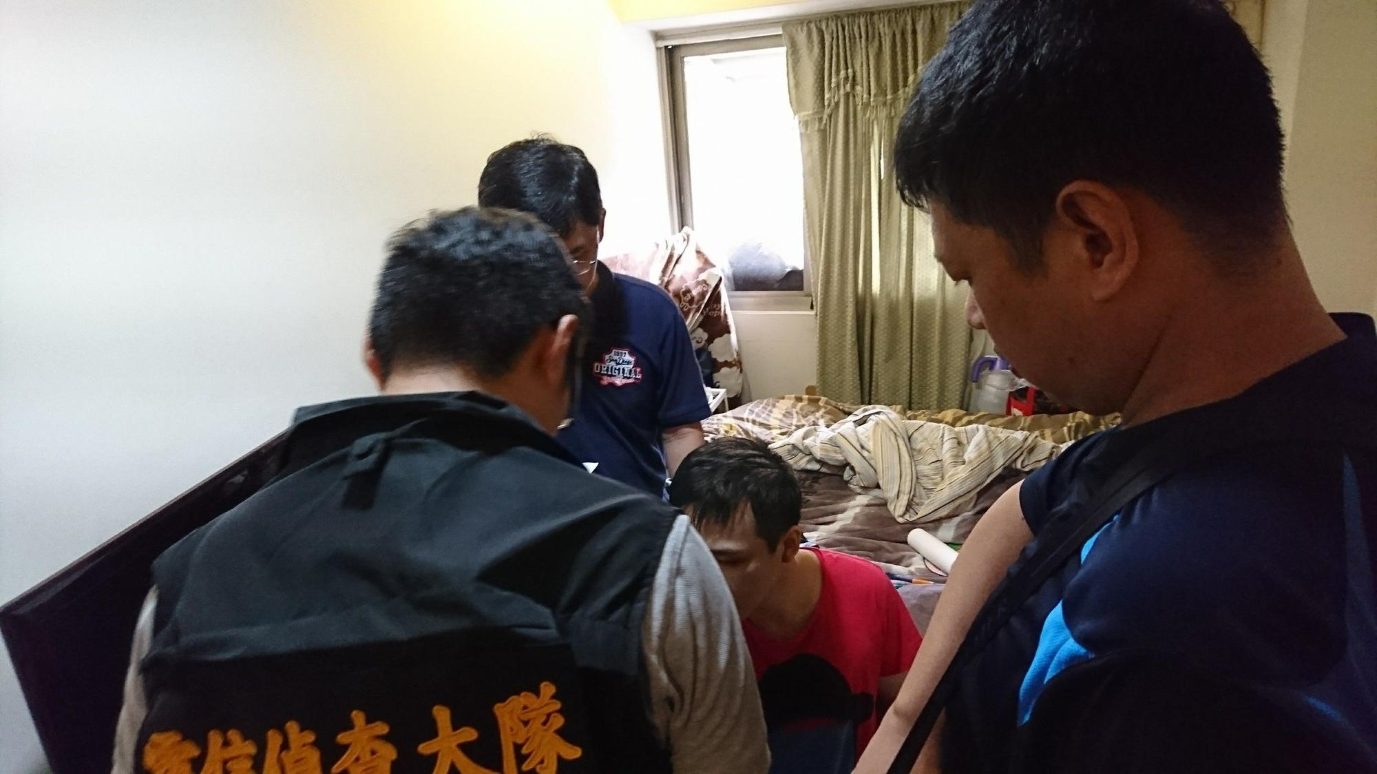 警方在黃嫌的蘆洲租屋處,將其逮捕歸案。