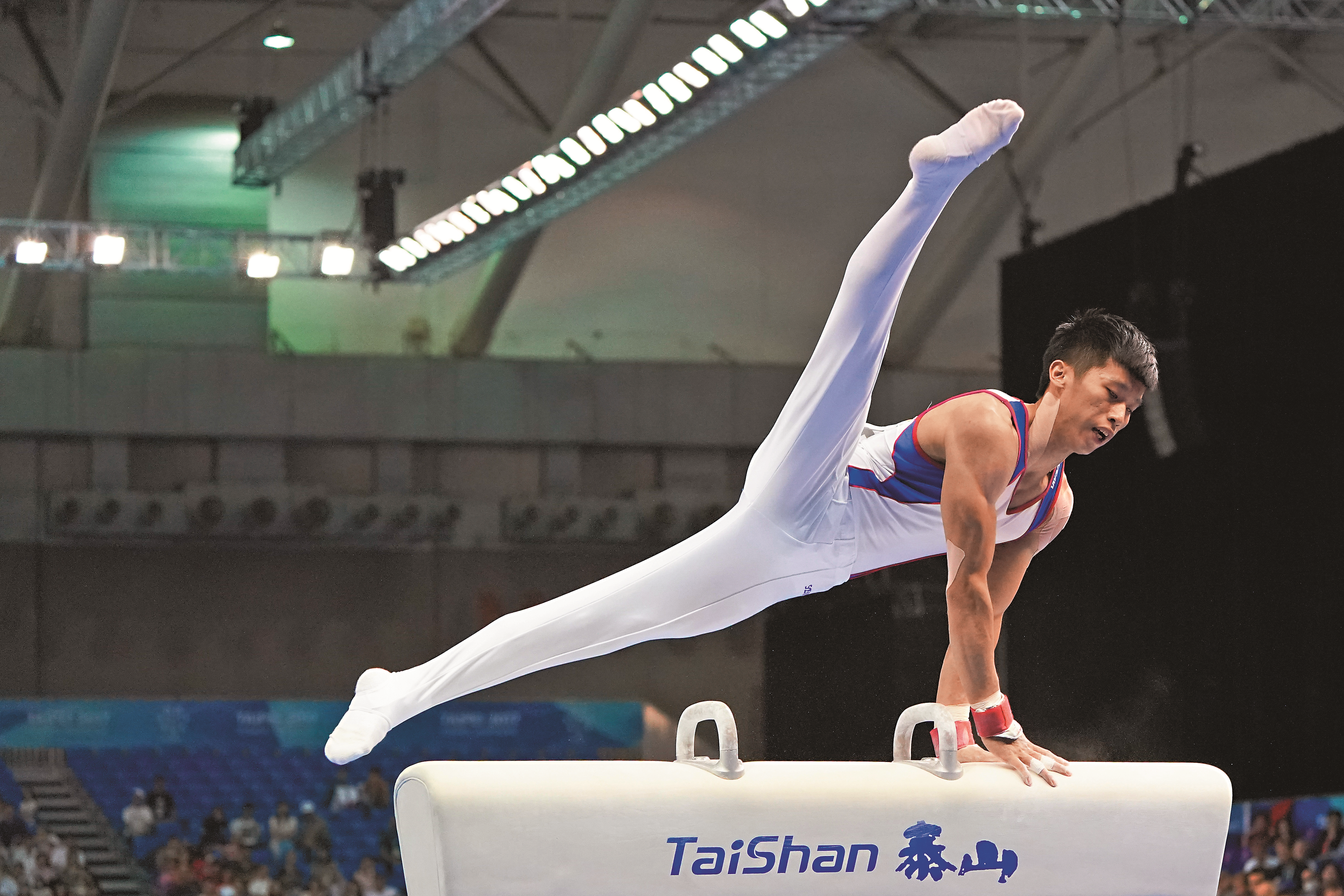 世大運競技體操鞍馬金牌，李智凱。