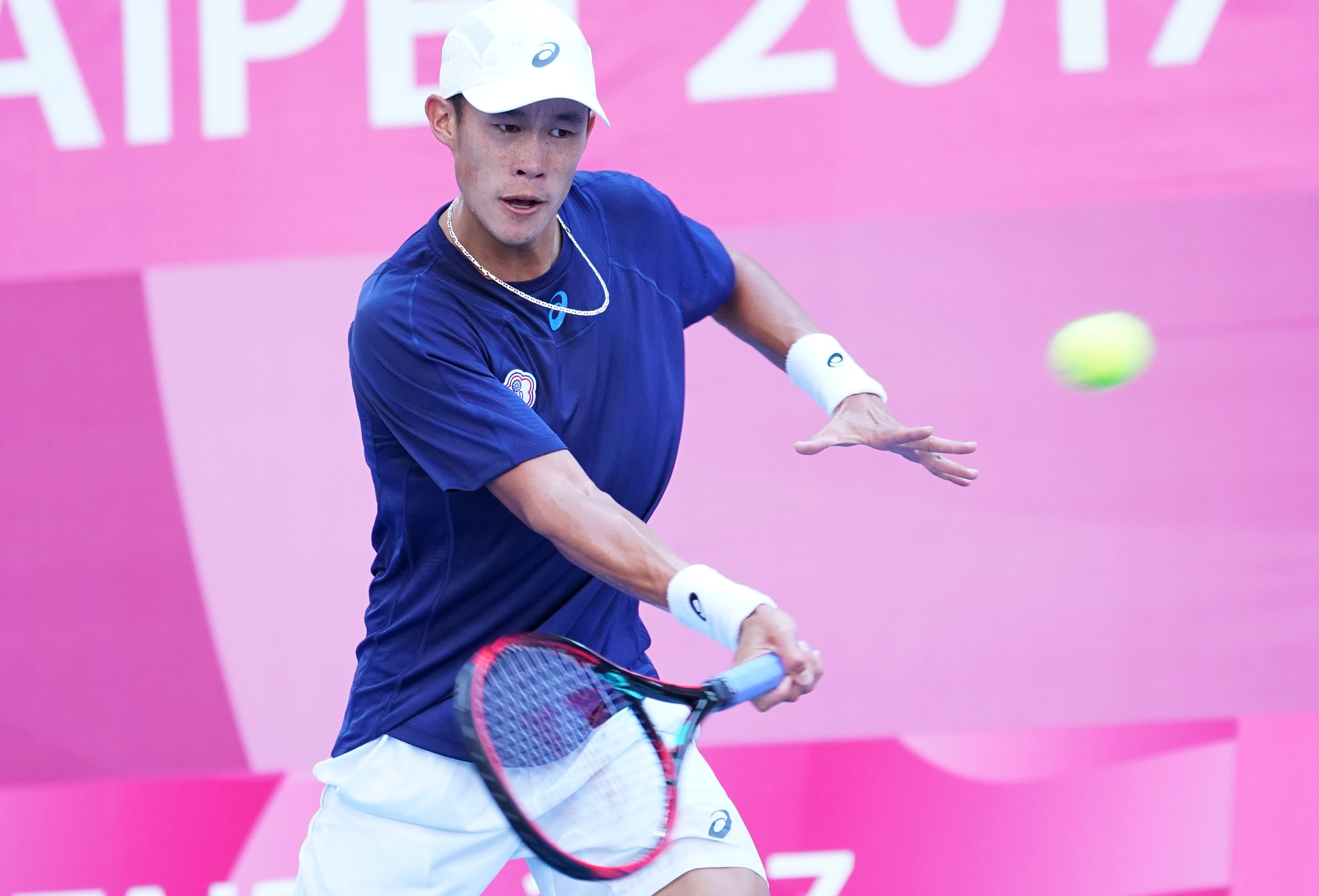 台將莊吉生奪下金牌，讓中華隊創下歷屆世大運網球的最佳成績。