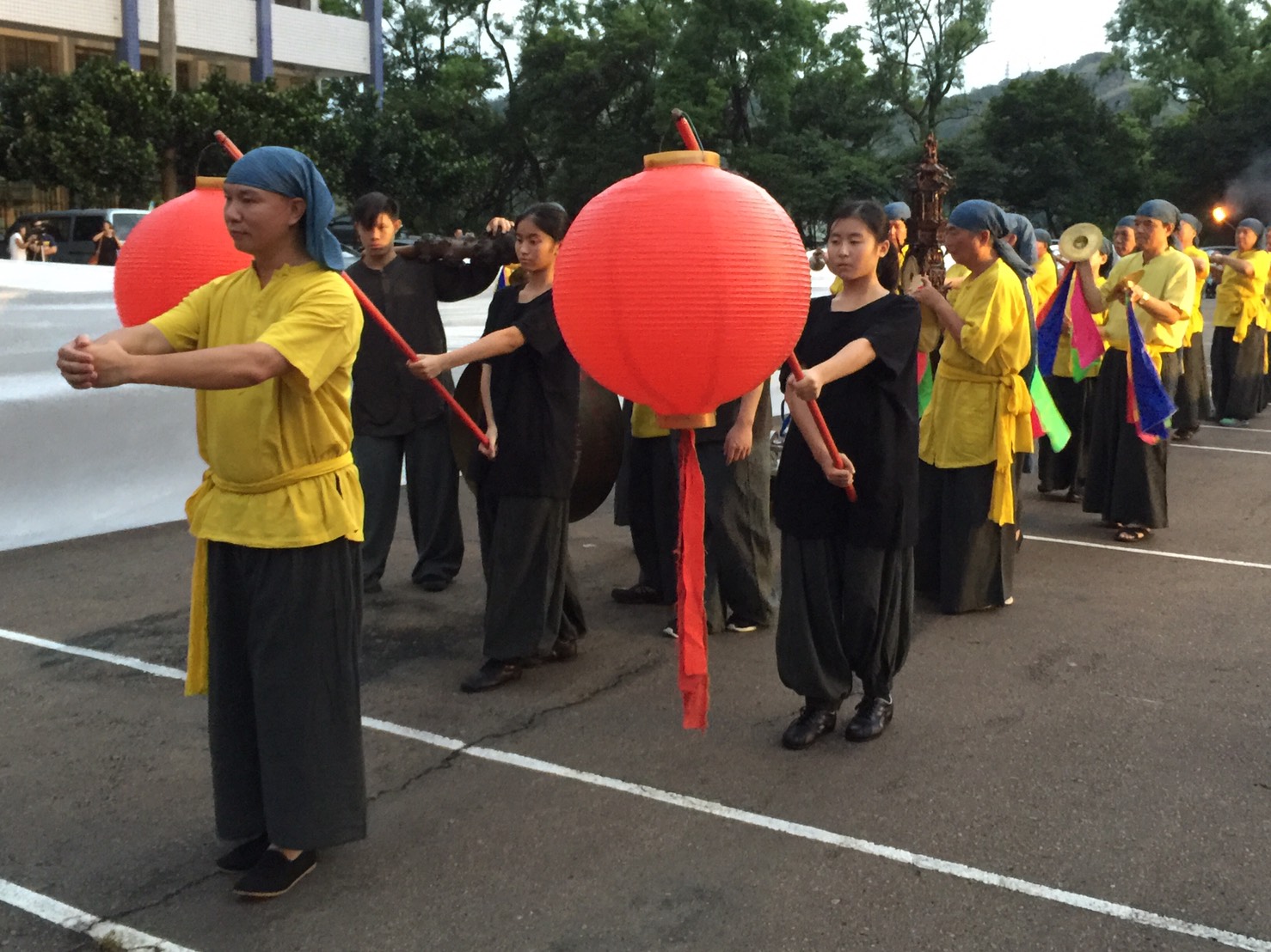 雞籠中元祭於今日進行總彩排。