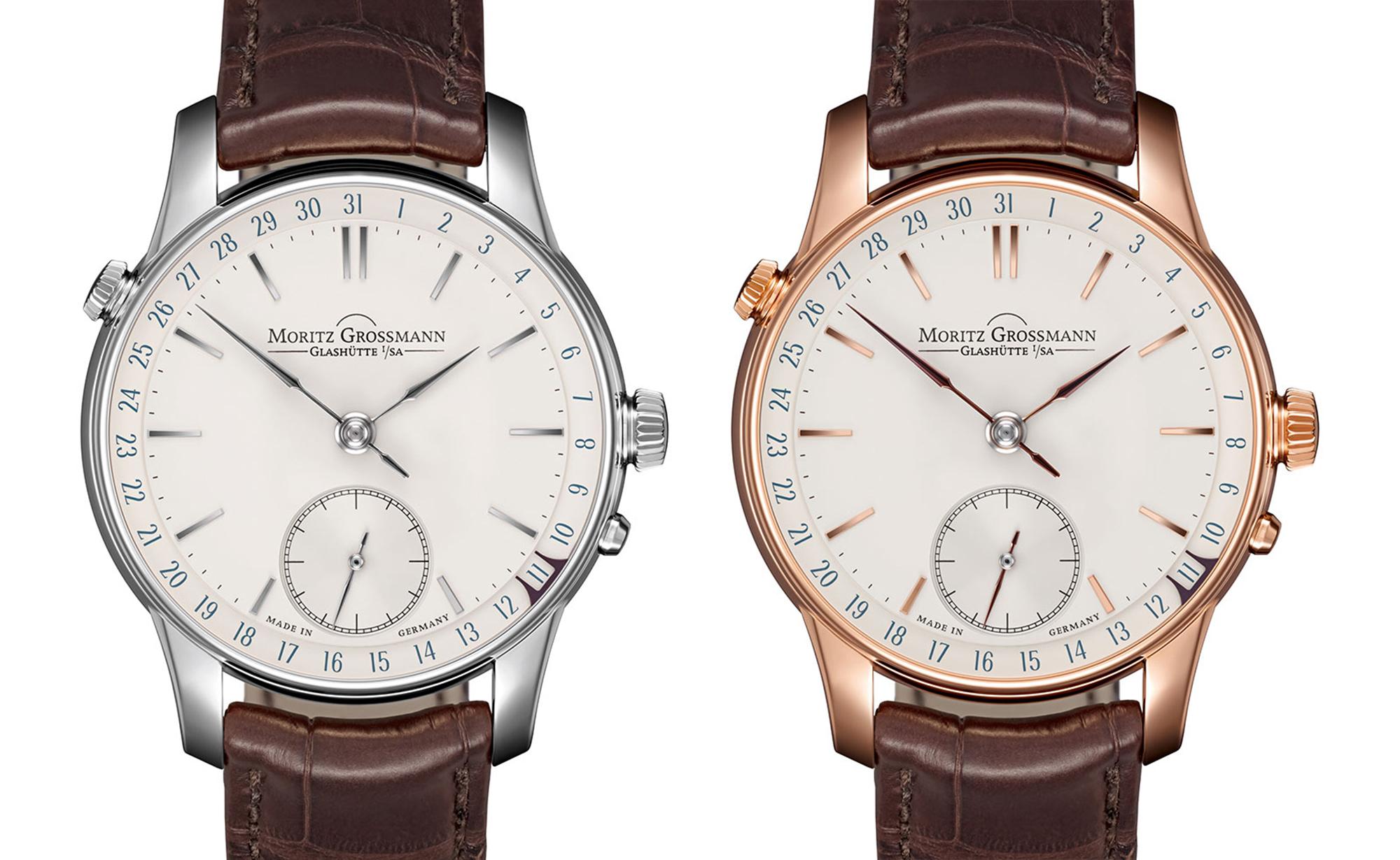 德國獨立製錶品牌Moritz Grossmann也做過「調校時間按鈕」這項功能。