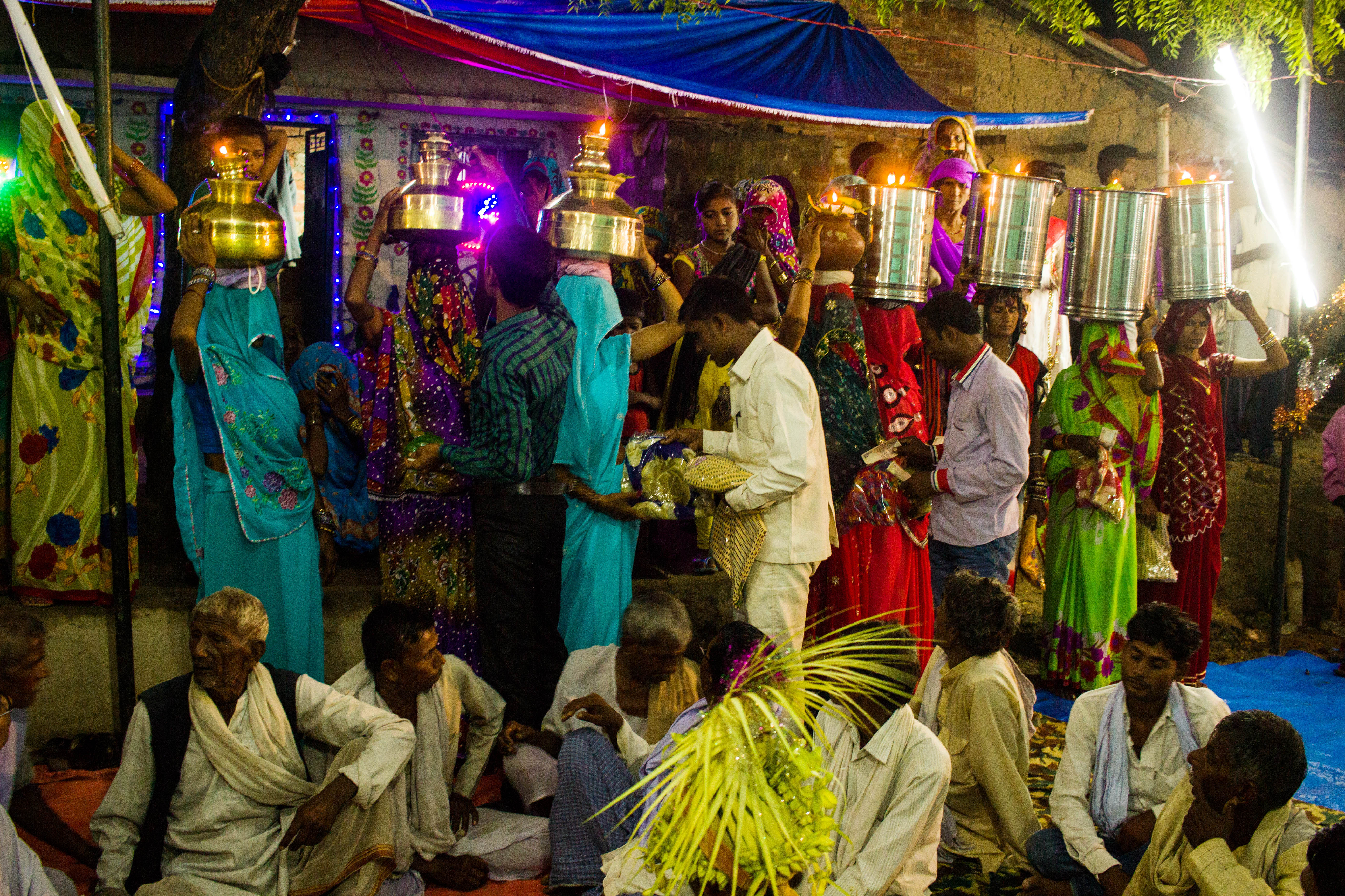 一場印度達利特人（昔稱「賤民」）的婚禮。（東方IC）