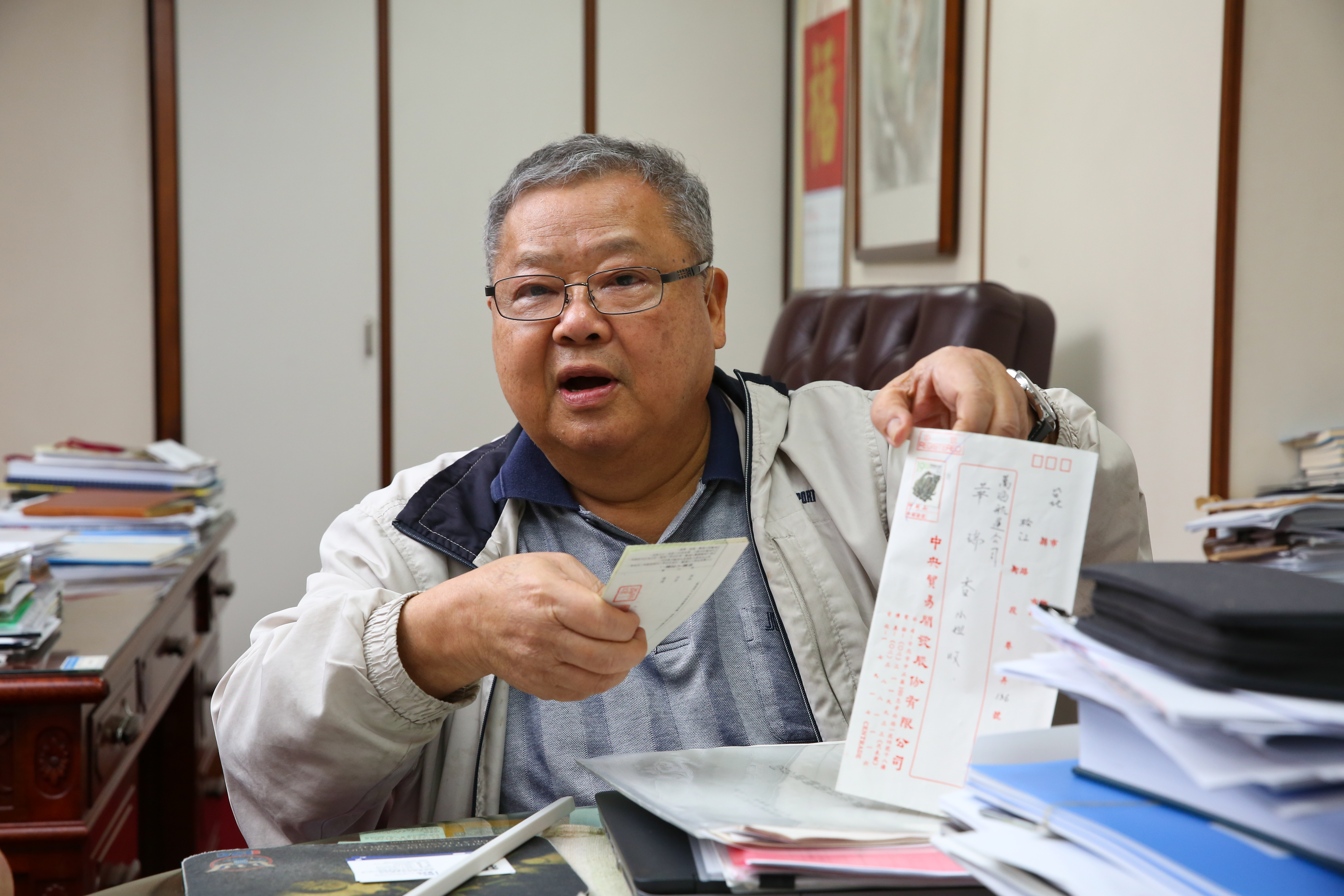 面對富美鑫陷黨產疑雲,萬海總裁陳清治出面釋疑。