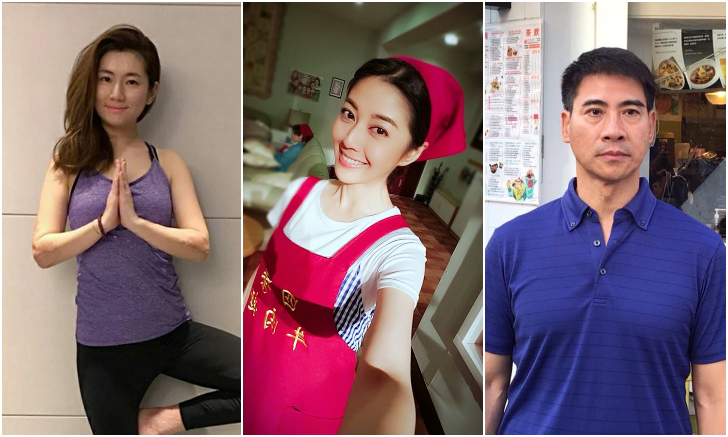 演藝圈的銀色夫妻不少，但有時也會遇到感情難關過不去。左起為Selina、韓瑜和翁家明。