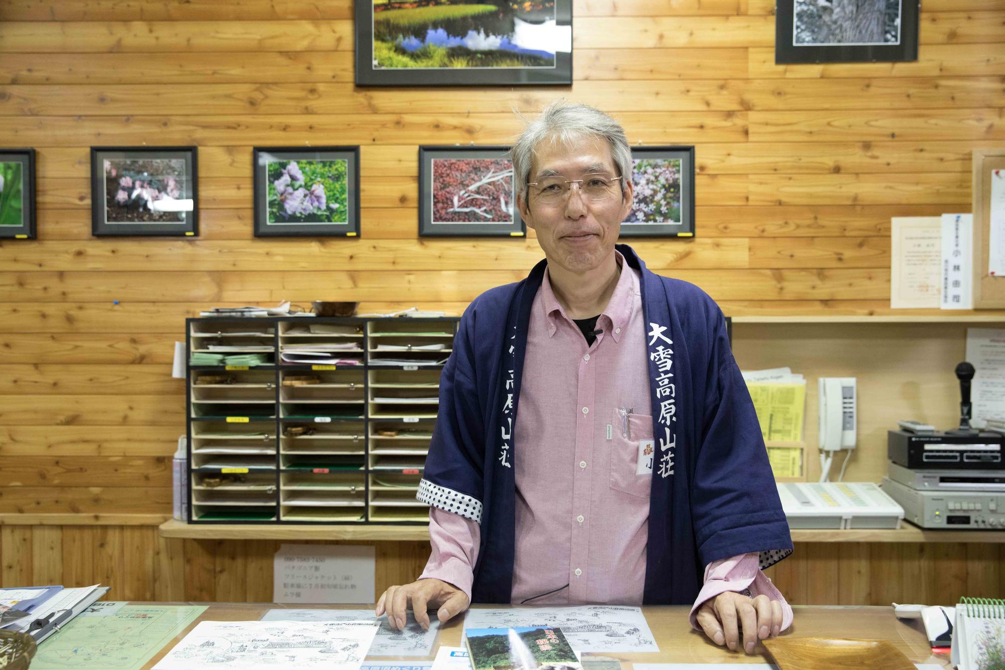 社長小林是當年跟著製紙公司入山，協助處理樹木的工程人員。