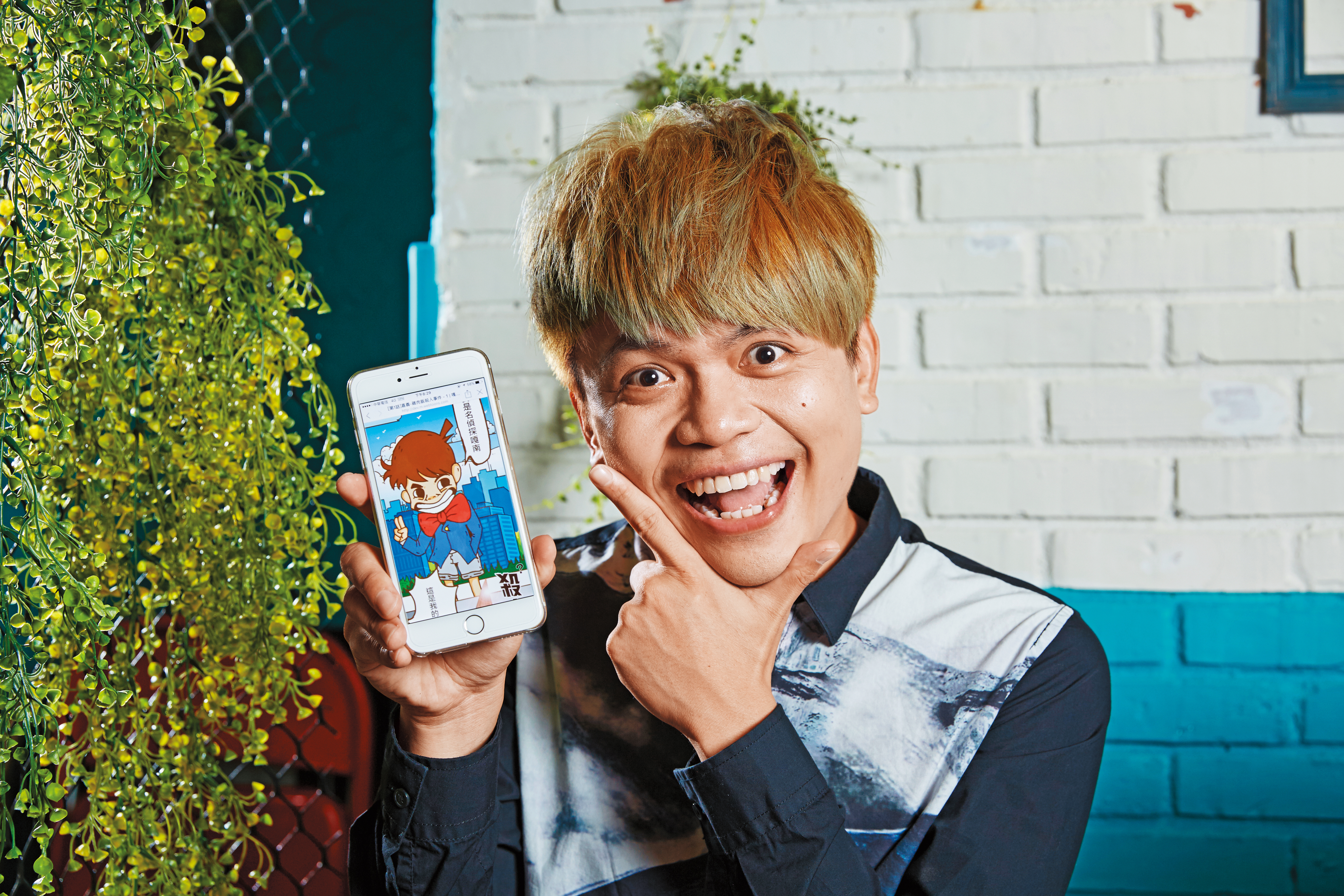 網紅名人蔡阿嘎與LINE WEBTOON合作，推出《嘎慶君遊台灣》。