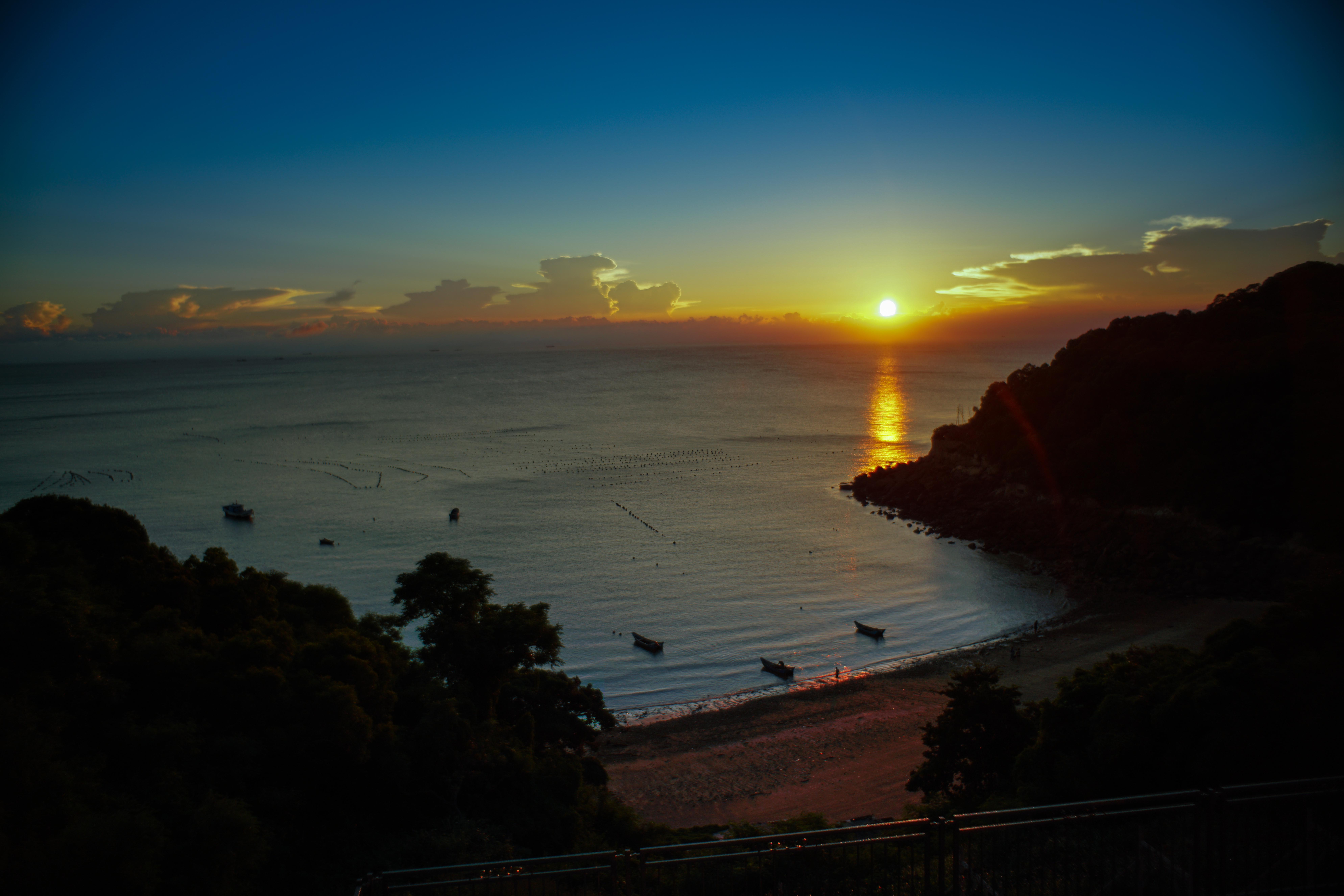 南竿四維村日落。