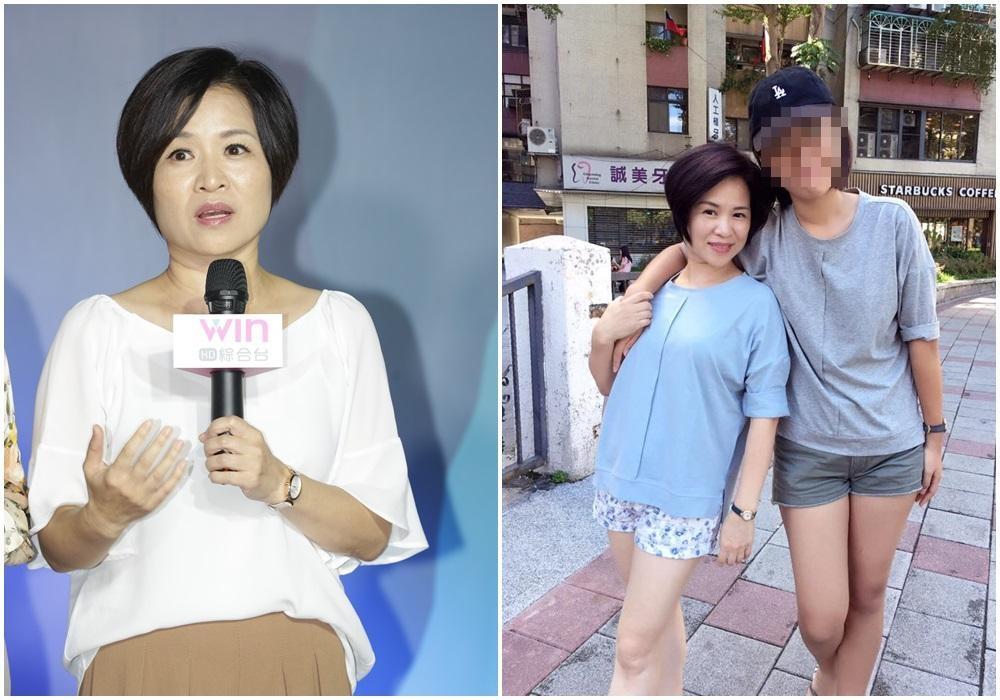 楊月娥出席「台灣HD綜合台」系列節目記者會，因女兒罹血癌，她只能武裝自己出席活動。