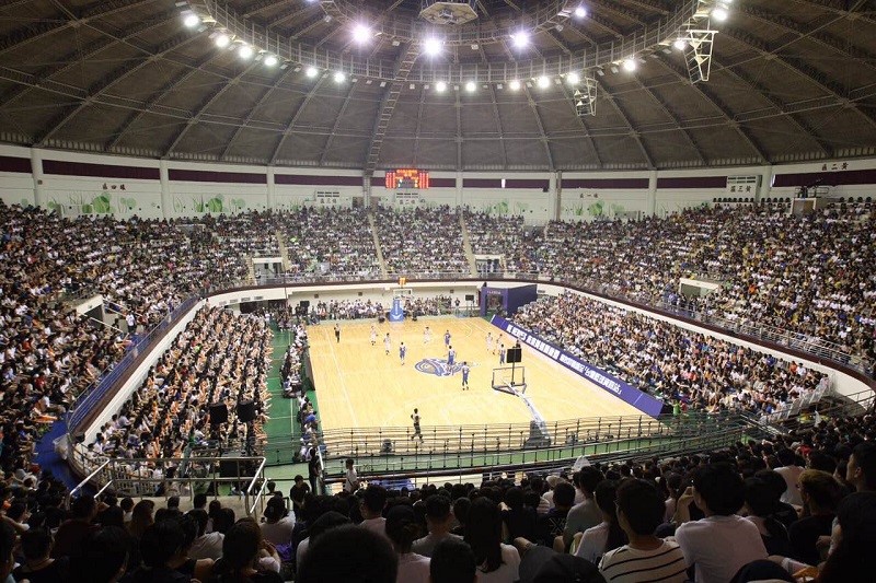 「寶島夢想家」獲得地方支持，將ABL主場定在彰化運動場，可容納約6,500人。（彰化縣政府提供）