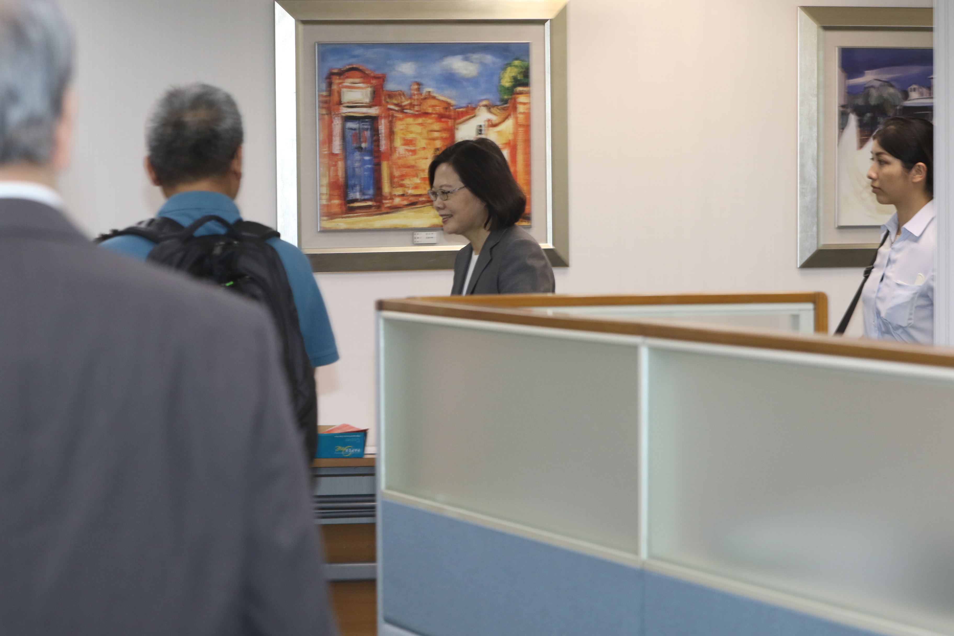 民進黨主席蔡英文今出席中執會。