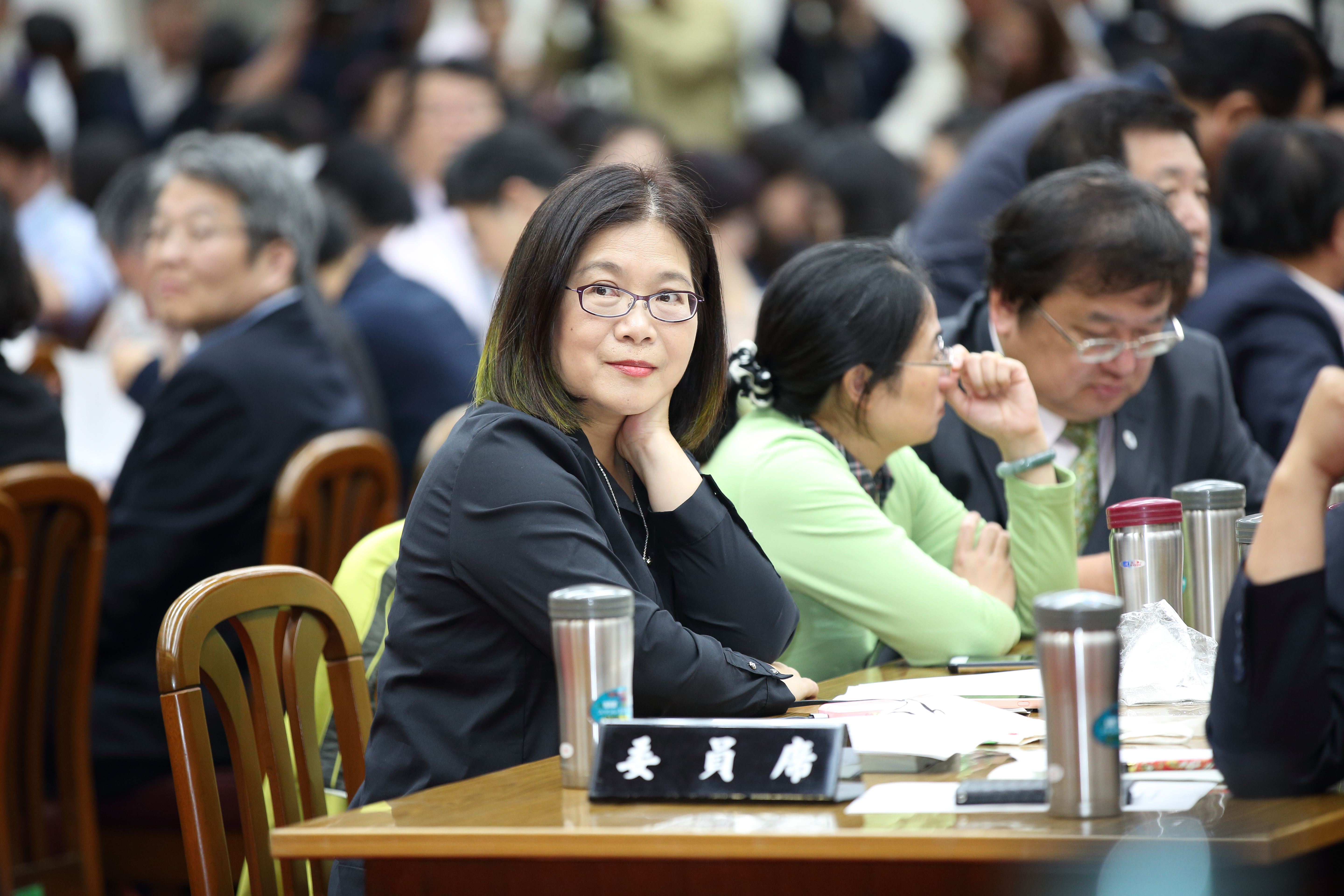 課審會決議文言文比例不變，民進黨立委管碧玲、陳其邁等人認為會議處理程序有瑕疵。