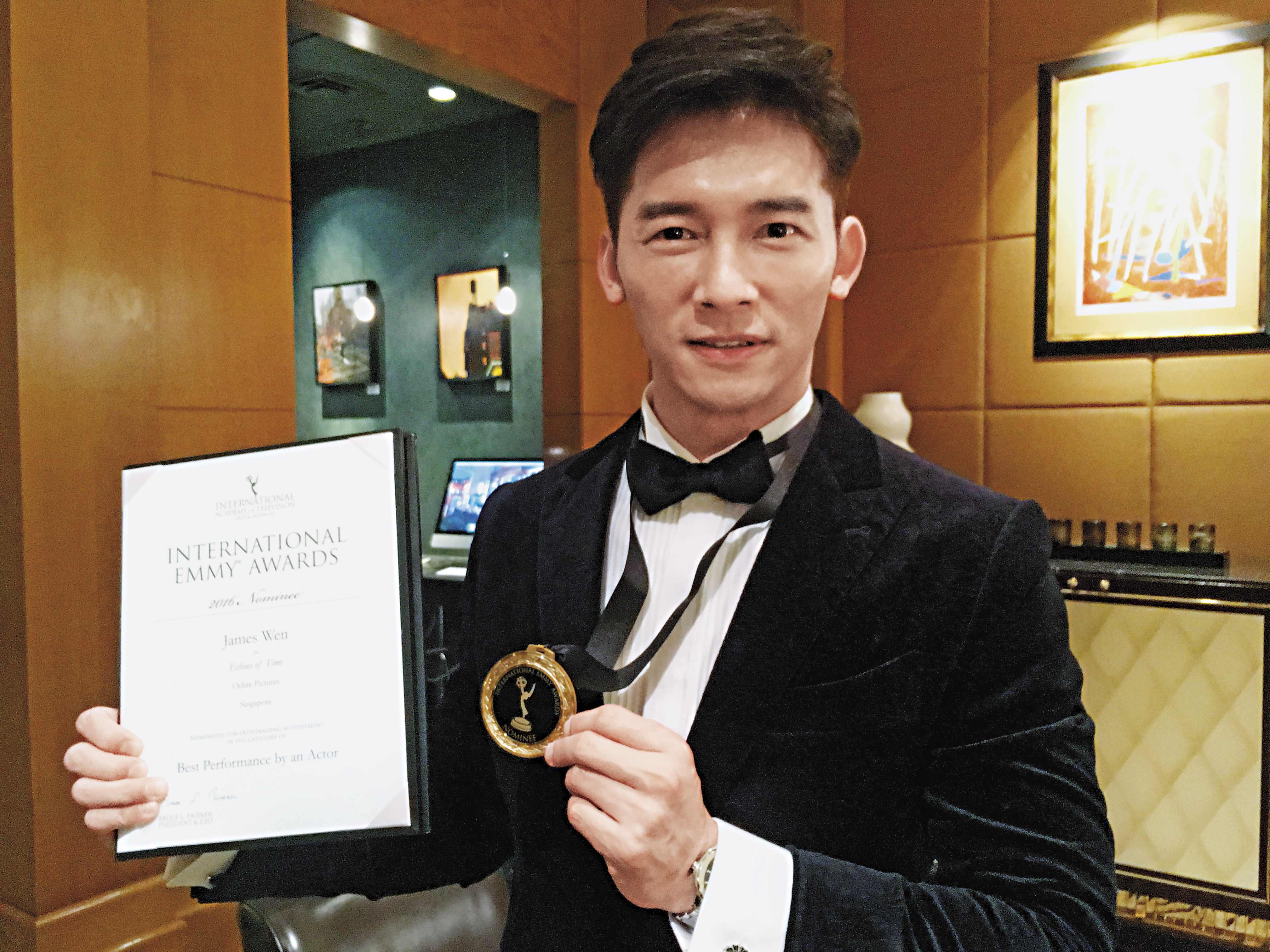 去年溫昇豪以新加坡劇《星月傳奇》入圍國際艾美獎最佳男主角提名,演技備受肯定。(伊林娛樂提供)