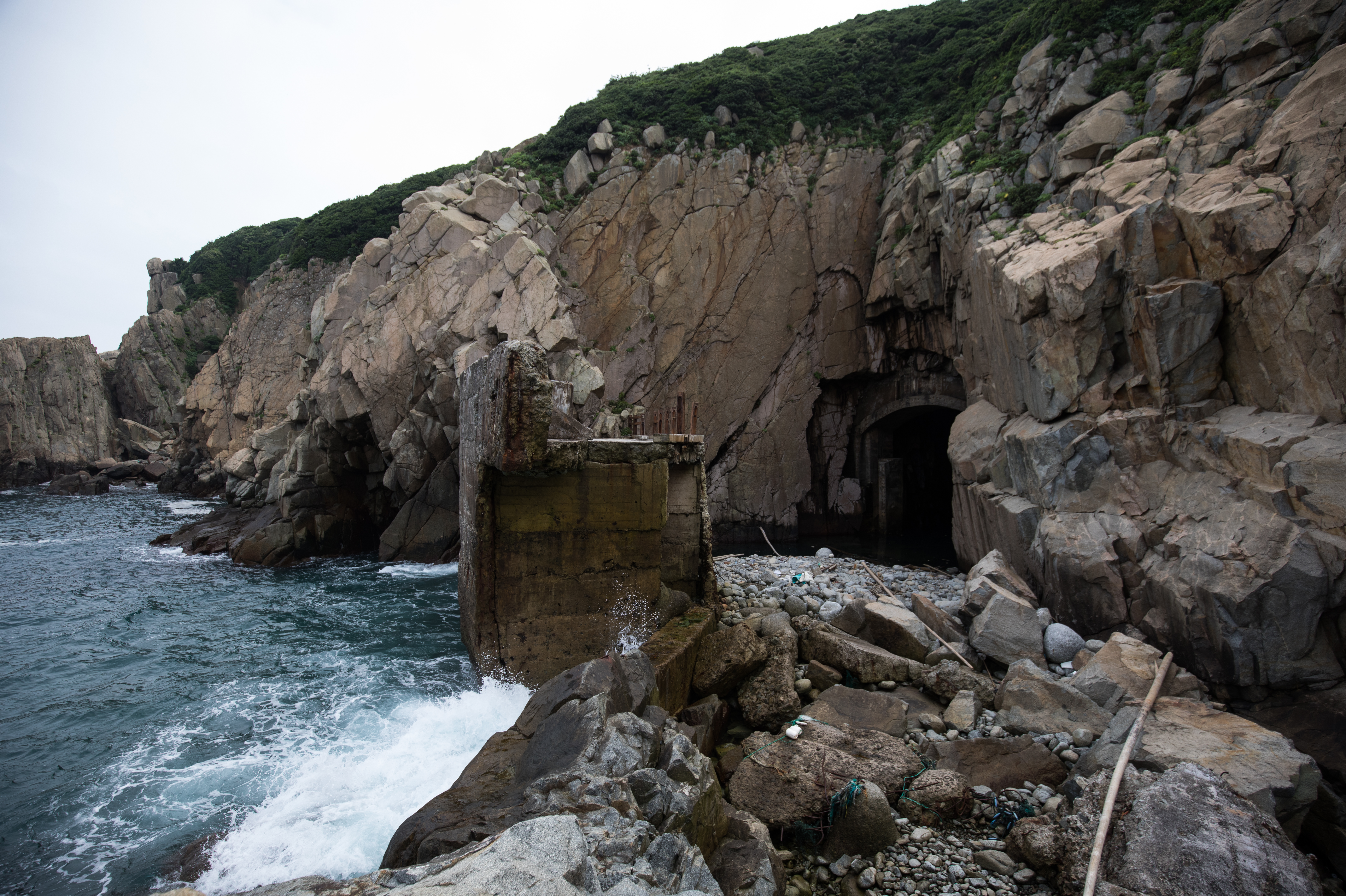 已經廢棄的北海坑道。