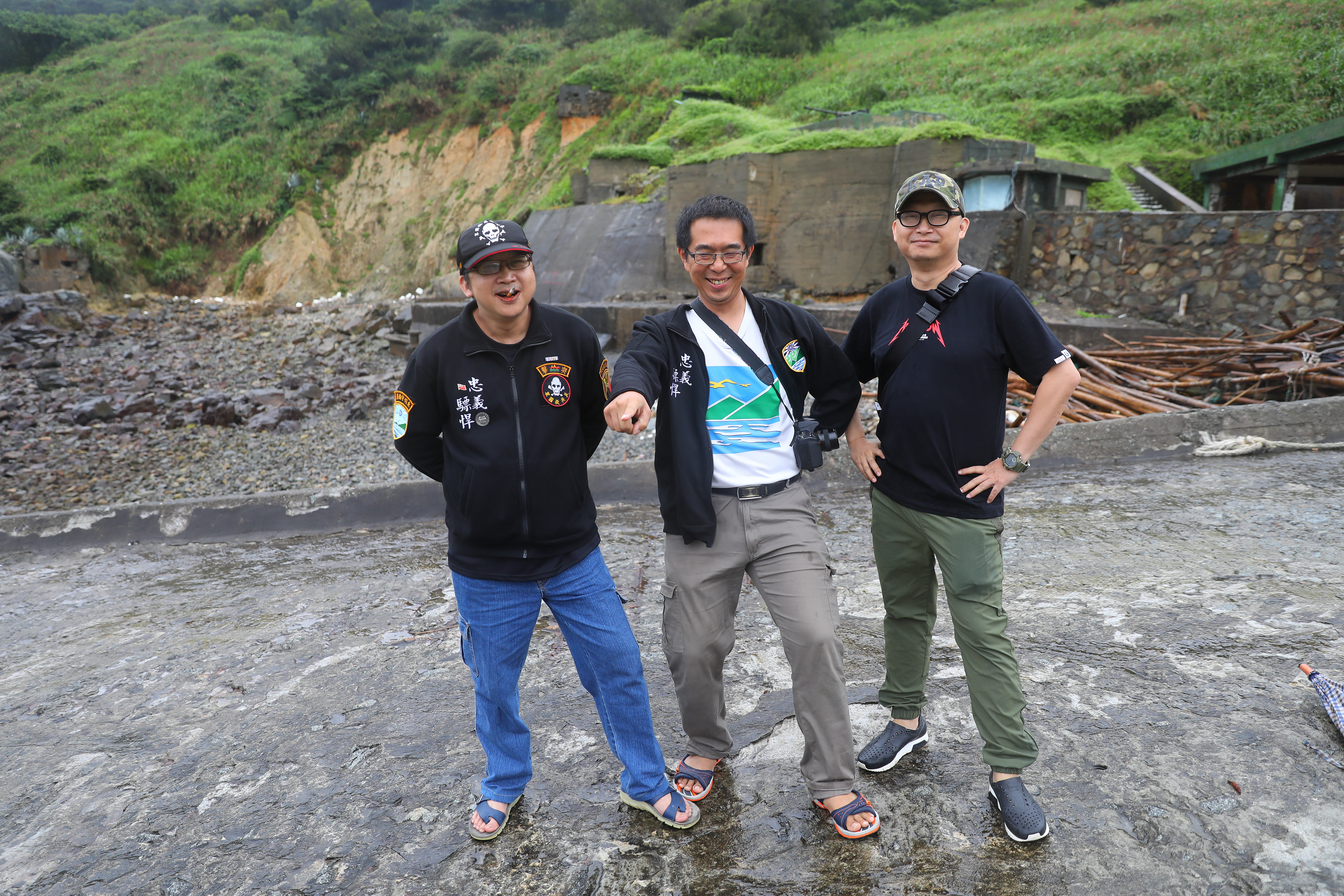 自願被關島的東引老兵。