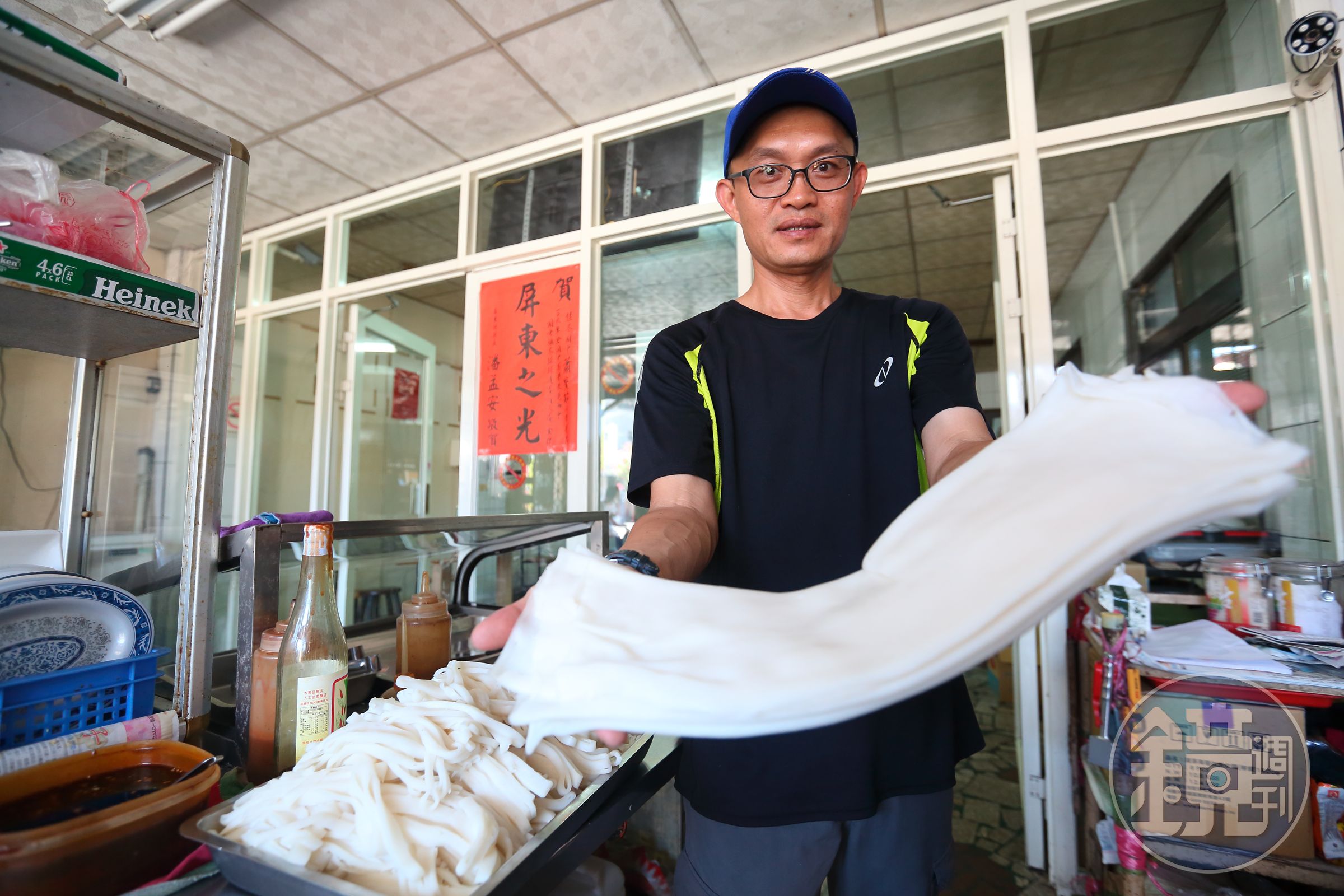 純米粄條Q彈口感的關鍵必須使用擺放超過半年以上的「舊穀」。