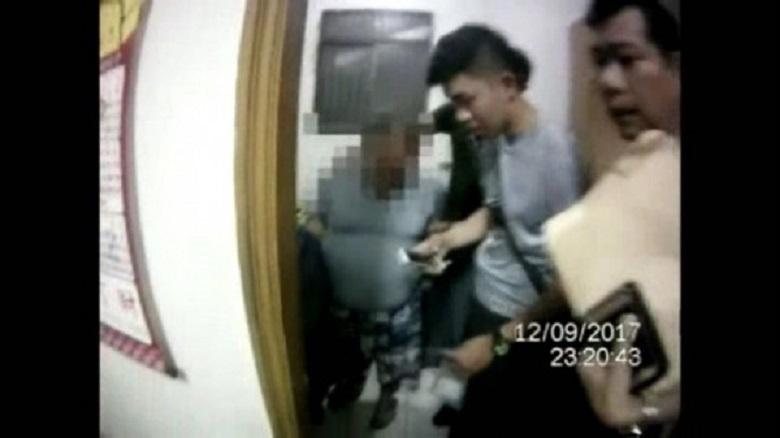 警方逮捕眷村裡「小黑」集團原住民成員。