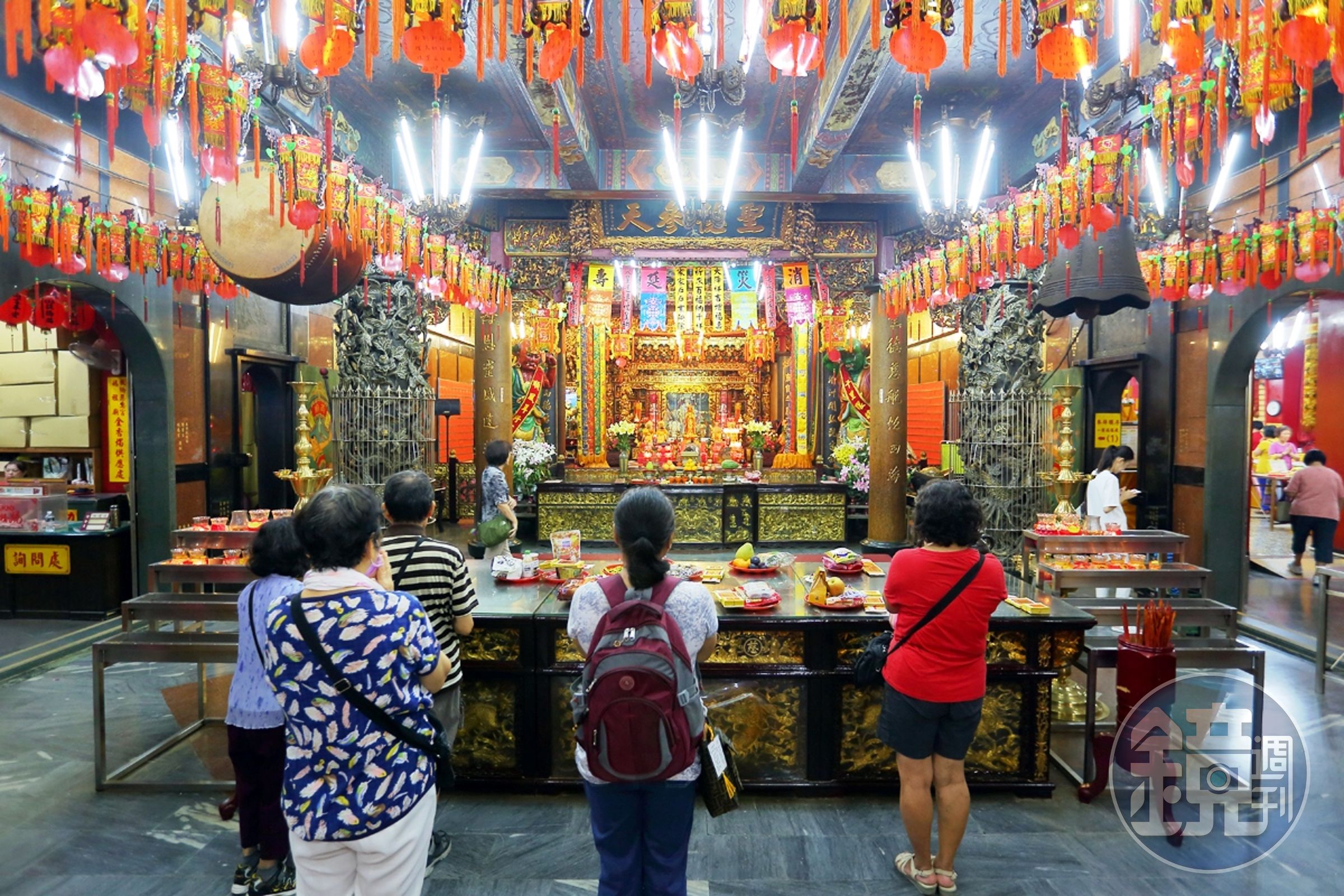 媽祖是郭台銘和蔡其瑞的共同信仰，圖為板橋慈惠宮。