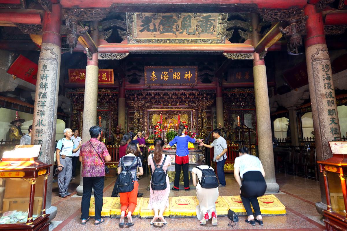 台灣媽祖廟皆由湄洲媽祖分靈而來。圖為天后宮。