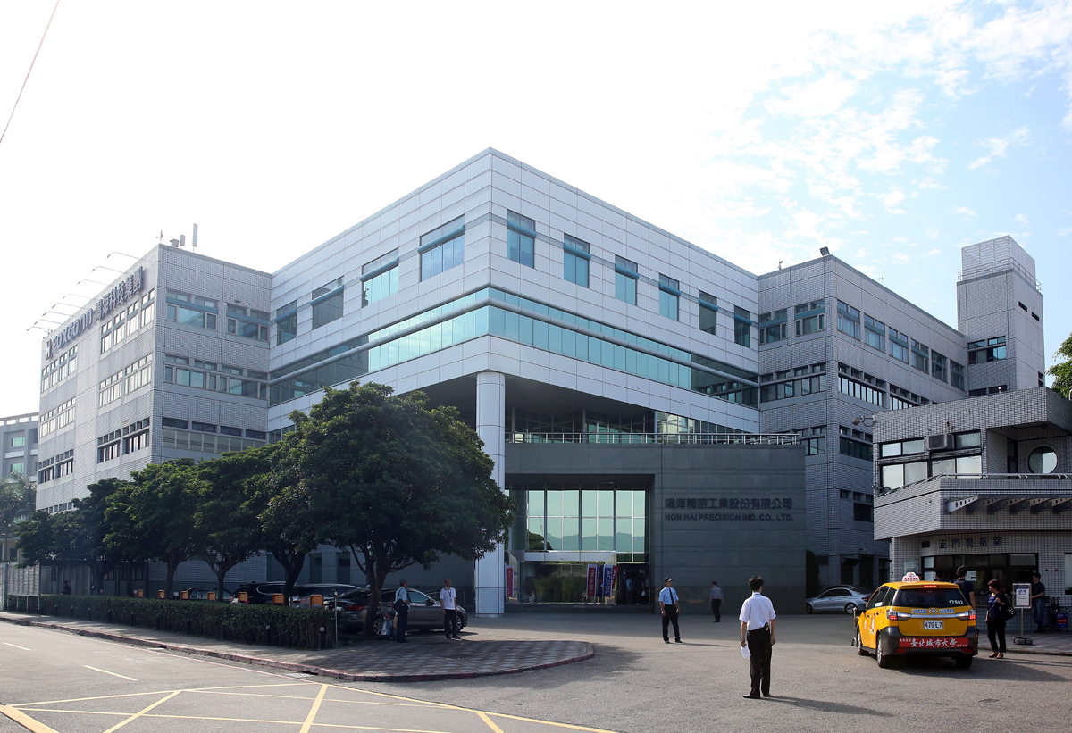 湄洲媽祖預計23日登岸後，將先到鴻海總部（圖）以及板橋慈惠宮繞境祈福。