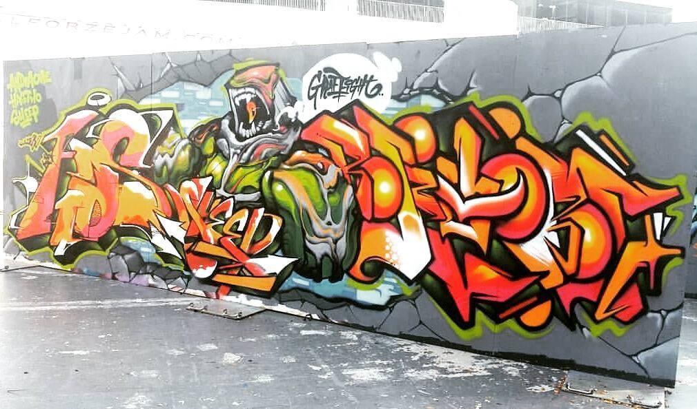 2016新加坡Graffight團體冠軍作品,與阿迪啊一起合作的隊友是新加坡的Hastwo還有來自中國的Sheep。