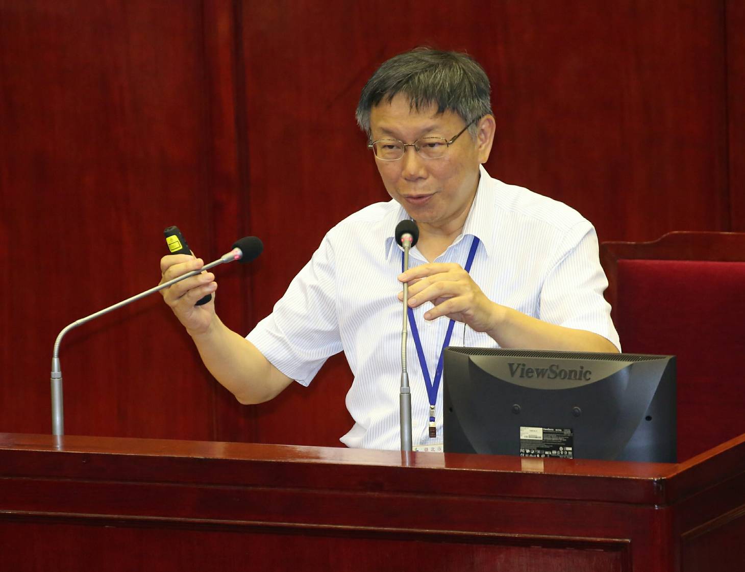 柯數度強調自己沒有說謊，「我絕對沒有說謊」。