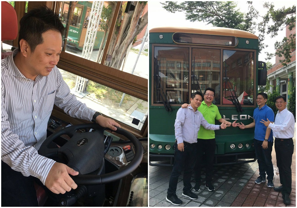 10月生態交通全球盛典,業者打造復古造型接駁電動車,相當吸睛。