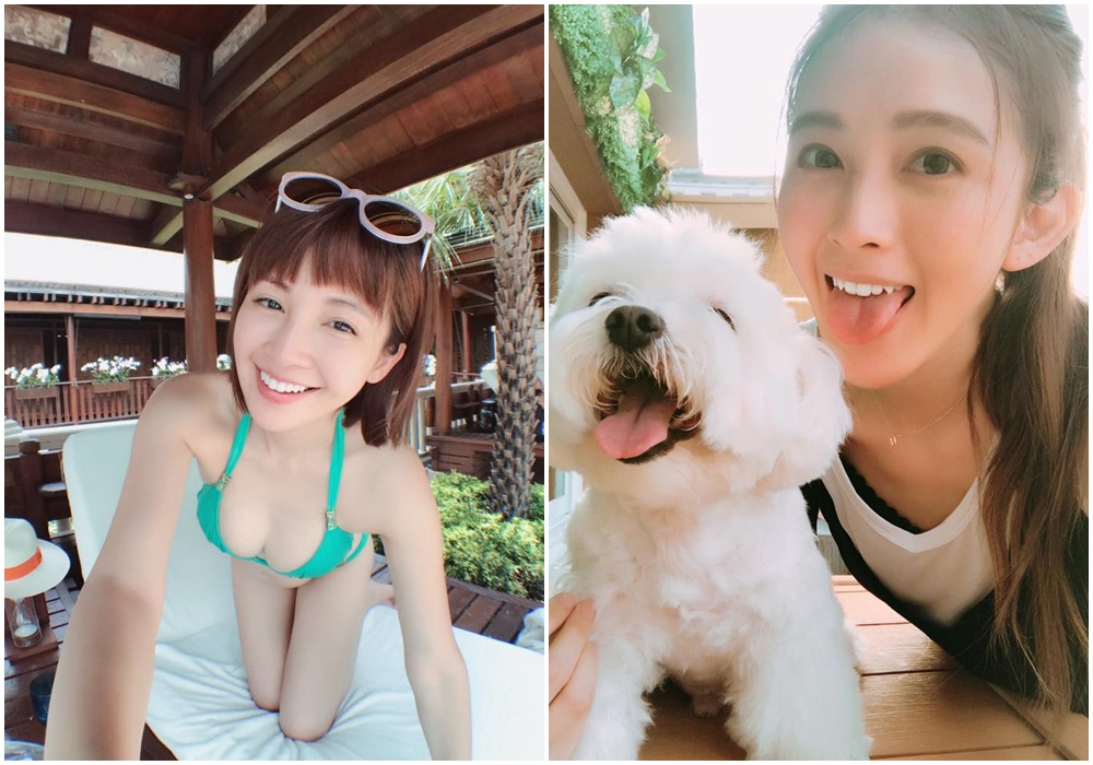 鍾欣怡（左圖）懷第2胎，大方秀孕肚照，老公孫樂欣的前妻馮媛甄（右圖）也於隔日宣布懷孕。