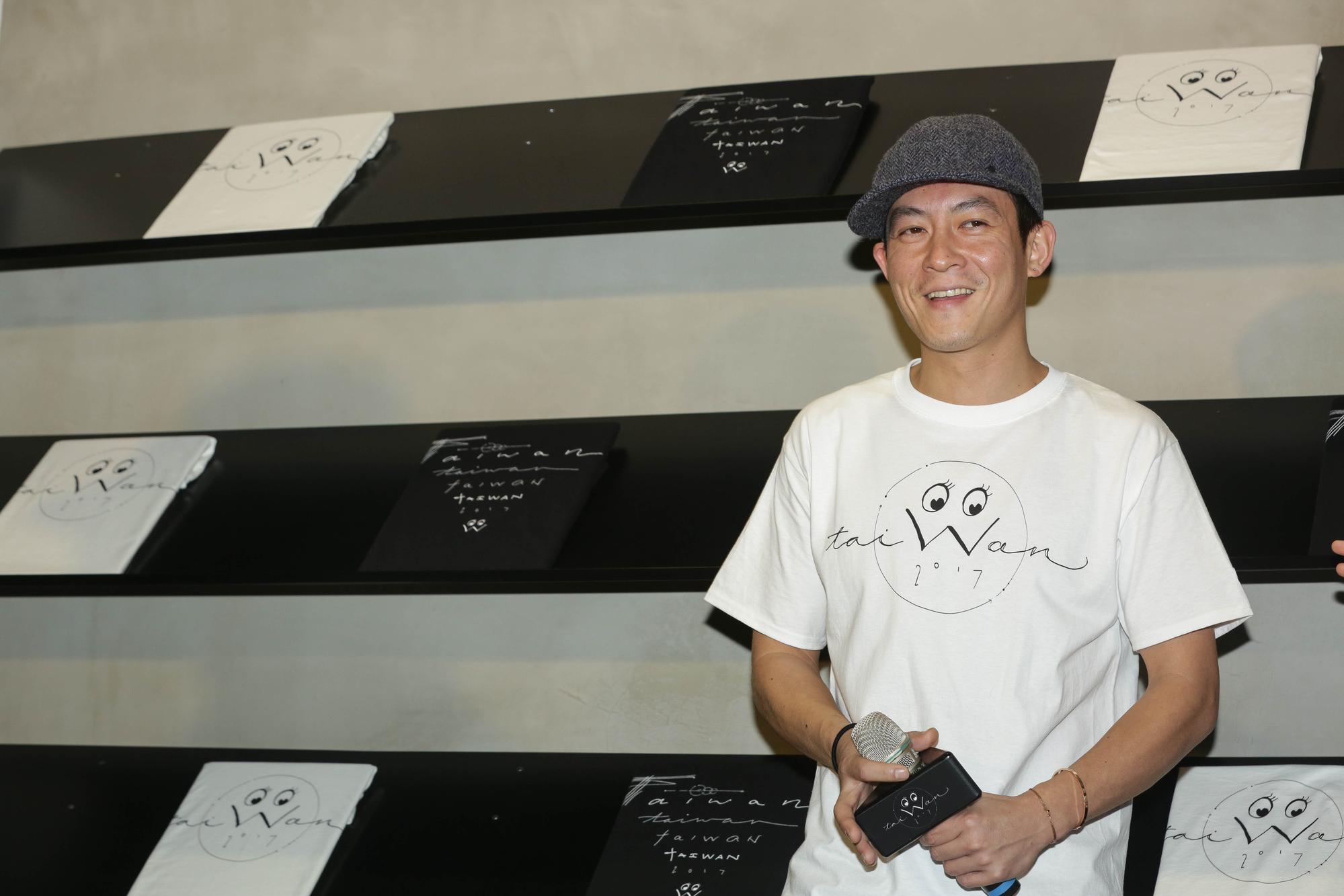 陳冠希來台為自家品牌活動站台。