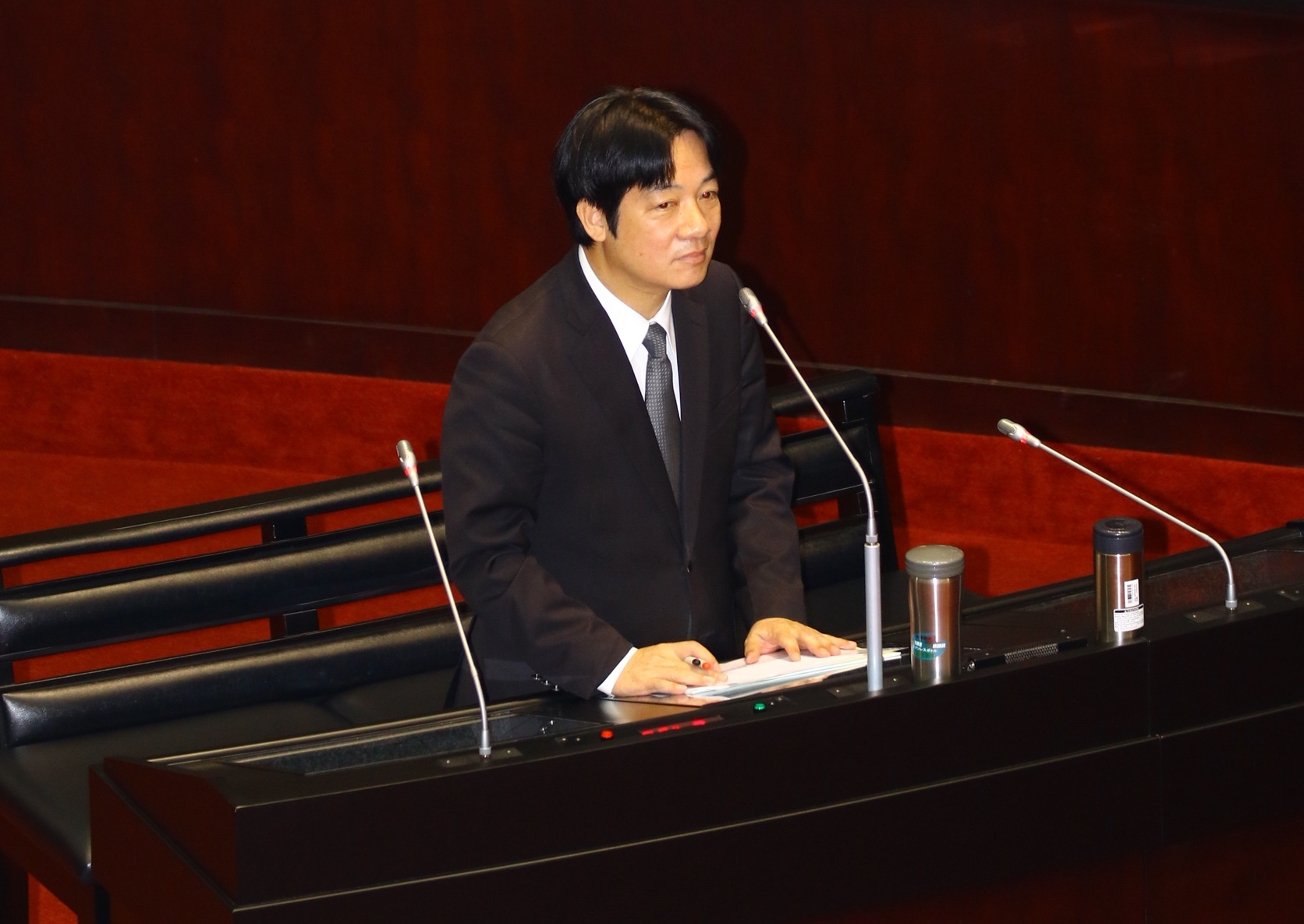 賴清德首次在立法院備詢，面對兩岸問題，強調自己理念沒有改變過。