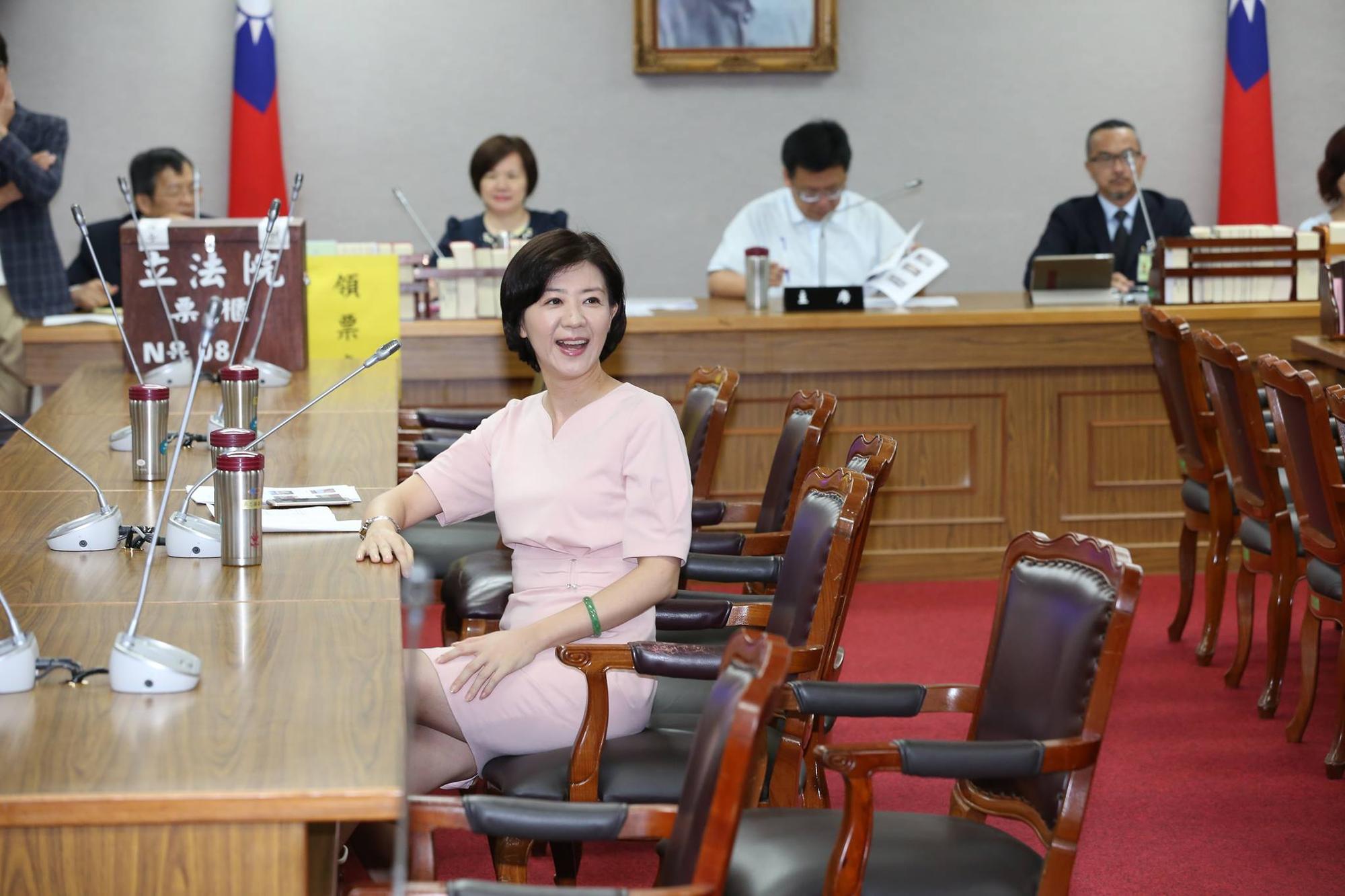 國民黨立委王育敏籤運奇佳,再次抽中召委。