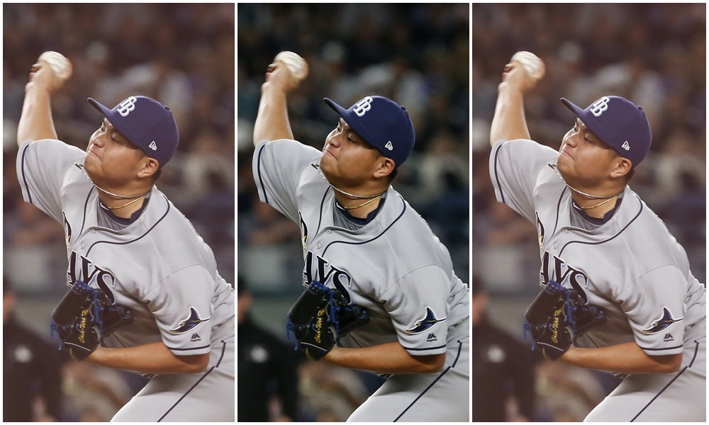 隊友火力支援,打下7分大局,讓胡智為拿下了大聯盟生涯首勝。(東方IC)