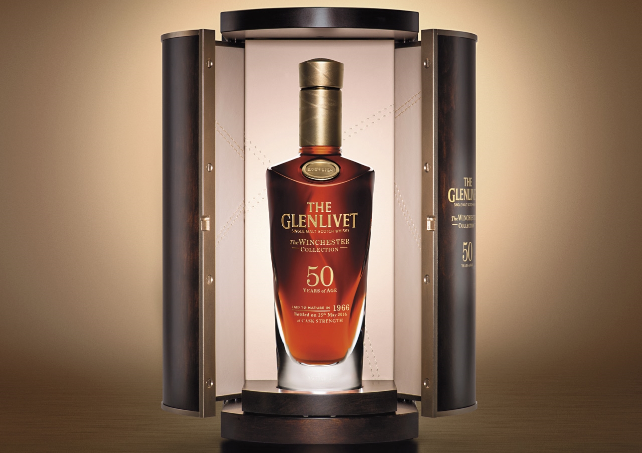 格蘭利威首席調酒師今年初在台發表Vintage 1966的50年威士忌，酒精度49.2%，售價75萬元，全球限量100瓶。