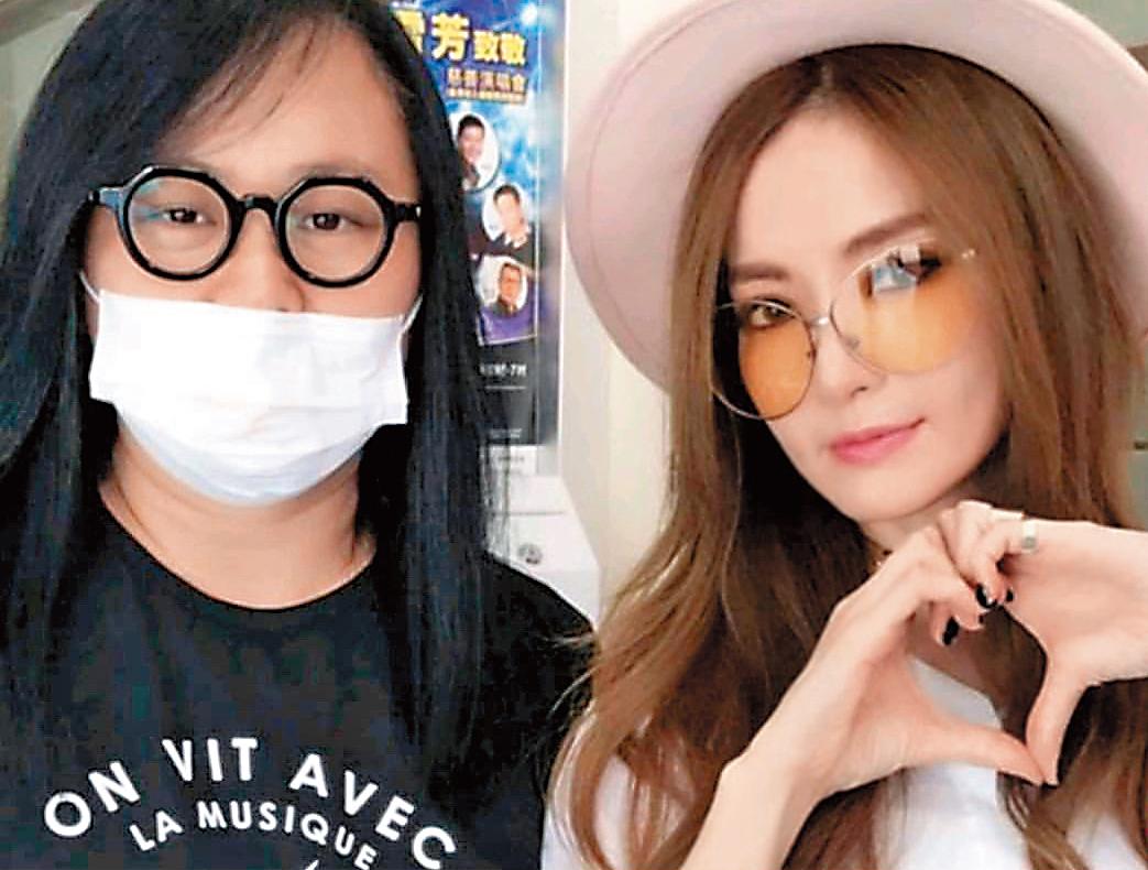 演藝圈及豬家家人早已認為球球（左）為謝金燕（右）所付出的一切，超過了經紀人與藝人的關係。（翻攝自謝金燕吧粉絲微博）