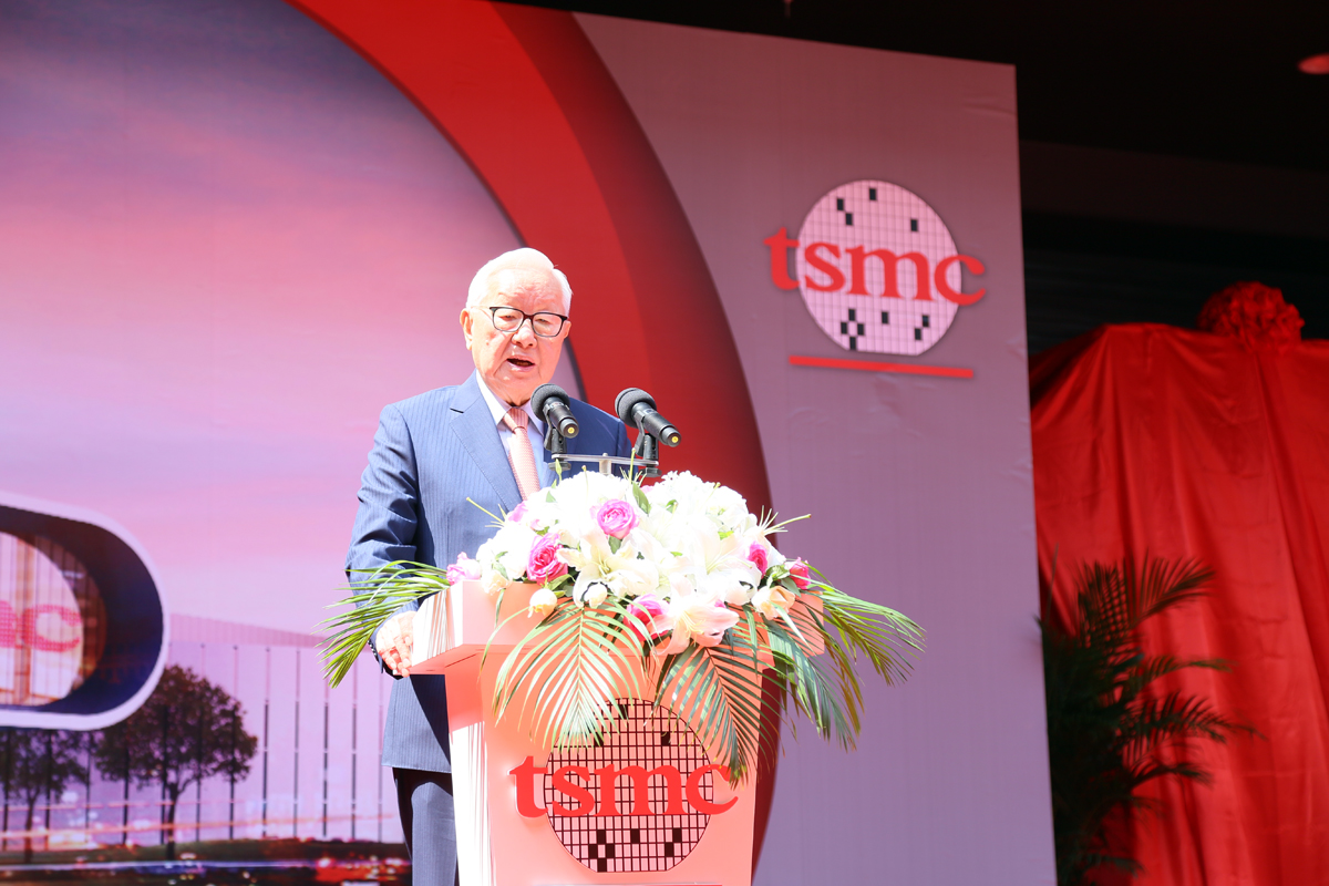 上個月，台積電布局中國的南京廠進入設備裝機階段，預估明年就能量產。（台積電提供）