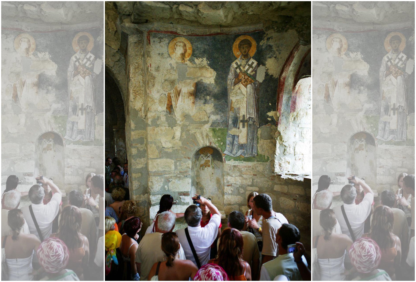 土耳其安塔利亞省的聖尼古拉教堂，每年都吸引大量遊客朝聖。（東方IC）