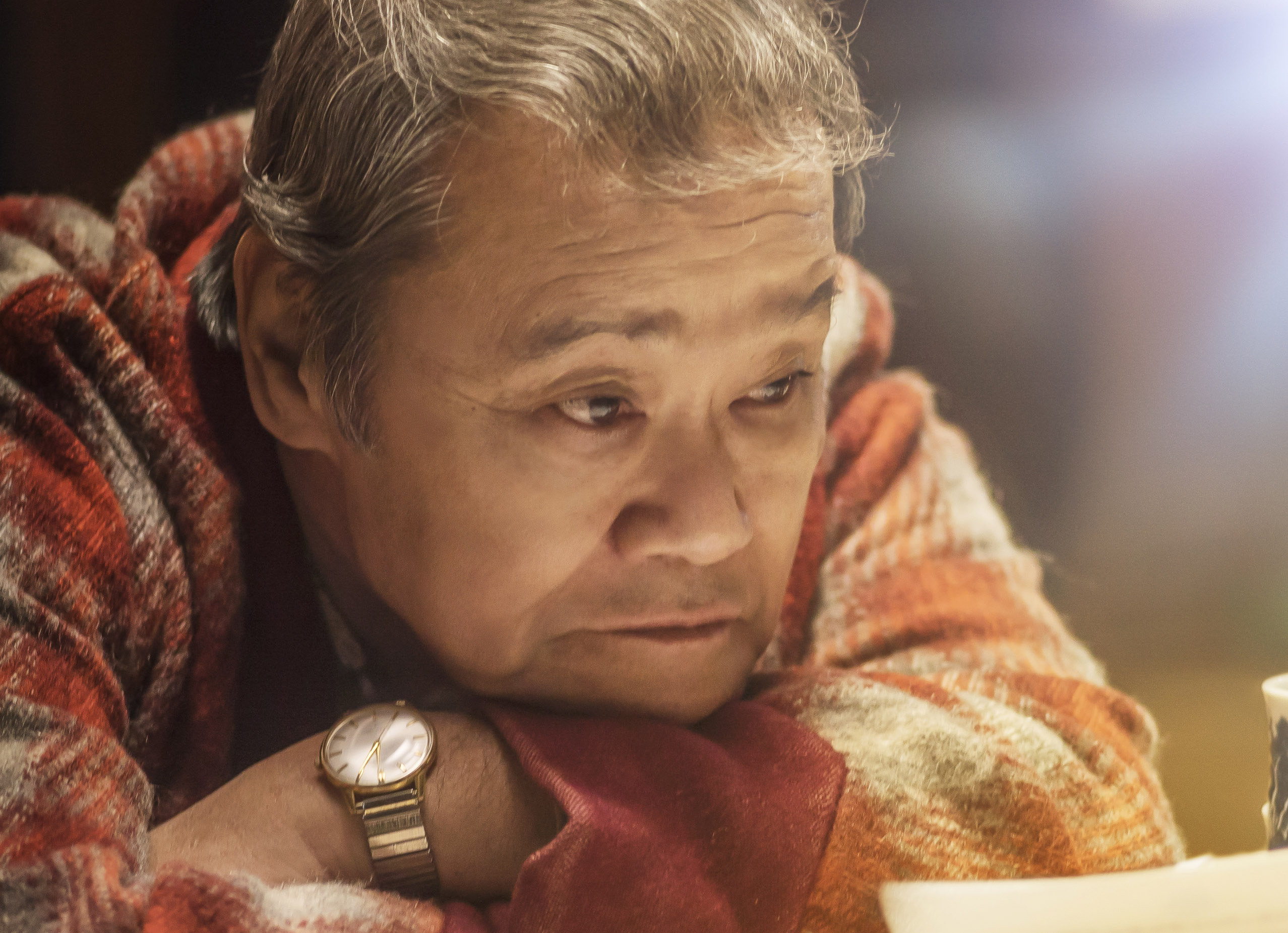 《解憂雜貨店》西田敏行身為故事的主線，但卻與所有人都沒有對手戲。（華映提供）