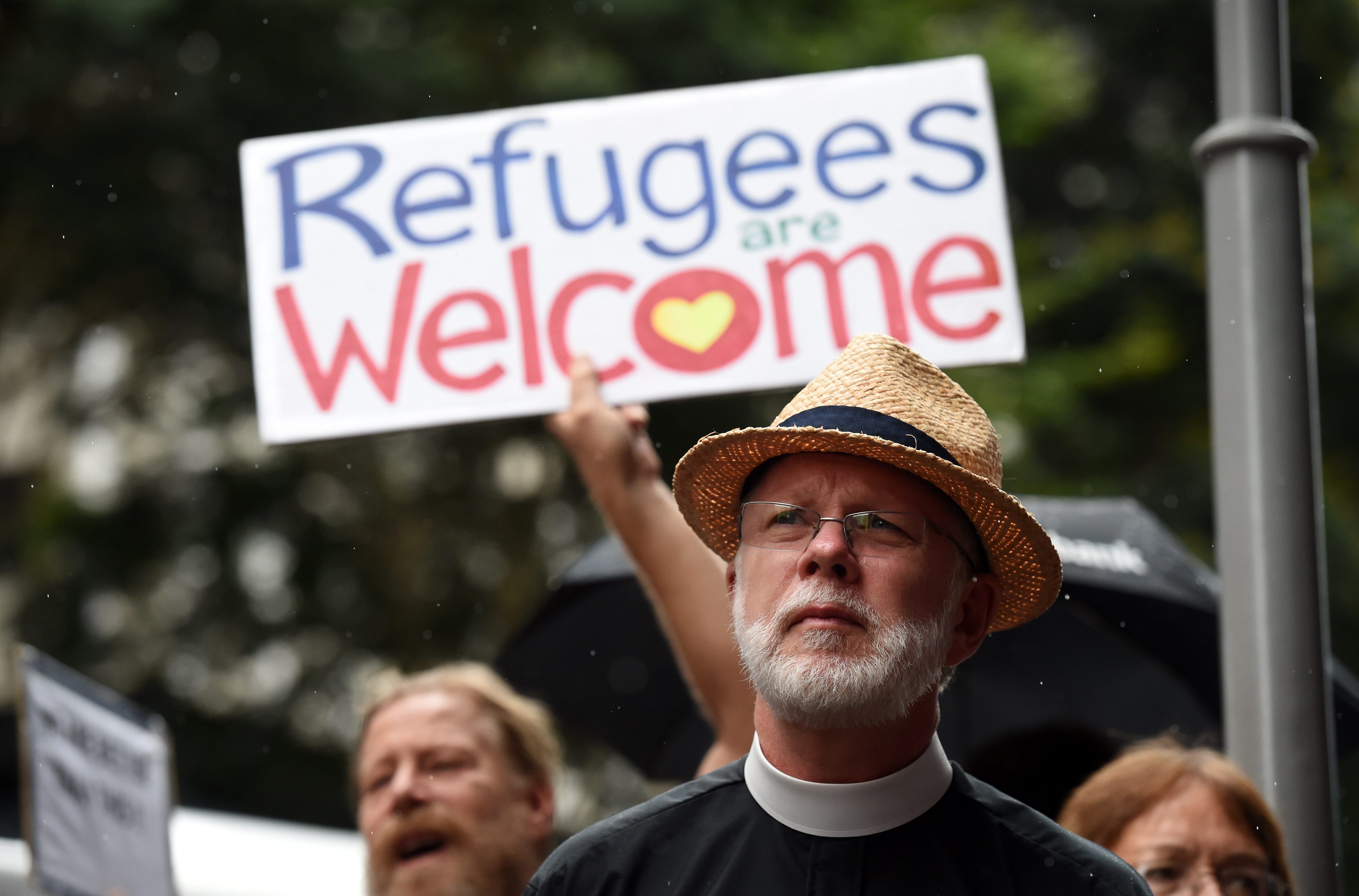 澳洲政府的難民收容政策傾向保守，不時引來人權團體抗議。（ 東方IC ）